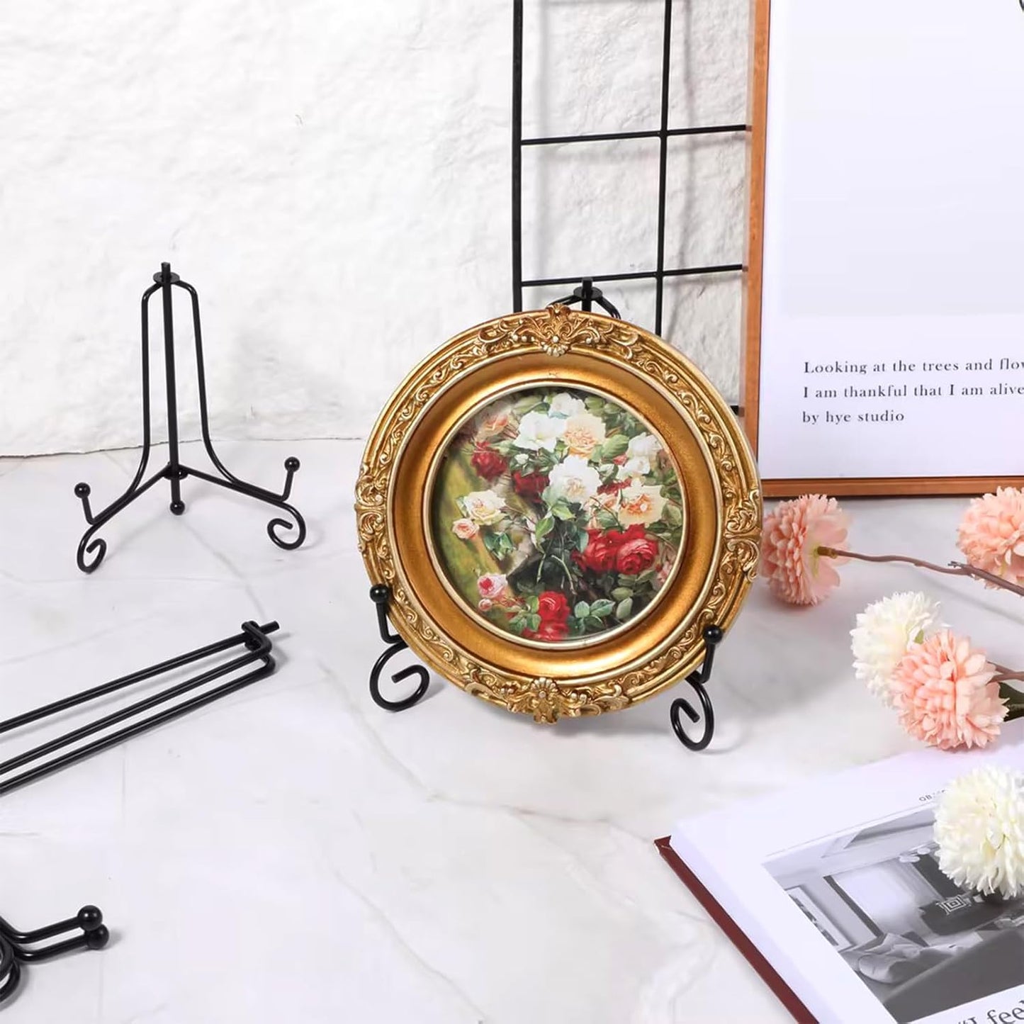 4/6/ Plate Stands for Display / Black / 8 Inch / Set of 18
