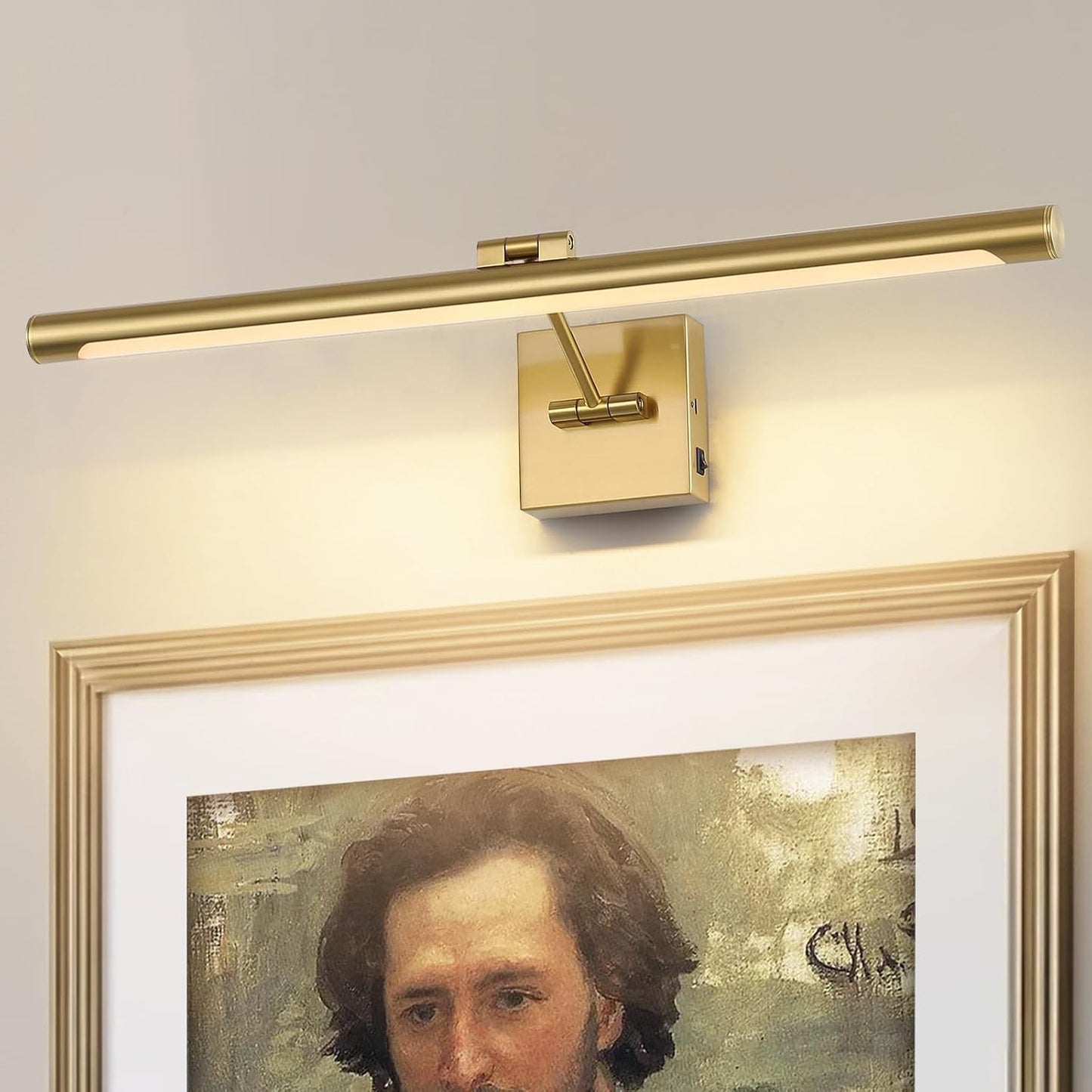 Joosenhouse Battery Operated Picture Lights for Wall Rechargeable Art Lighting for Paintings Wireless Gallery Lights