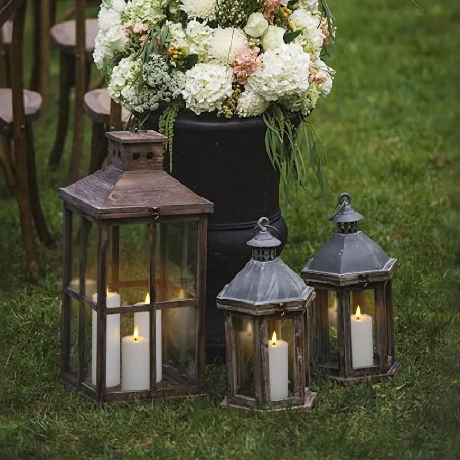Flameless Waterproof 2.2" x4" 4" 5" 5" 6" 6" 7" 7" Pillar Candles with Remote Control and Timer, LED Battery Operated