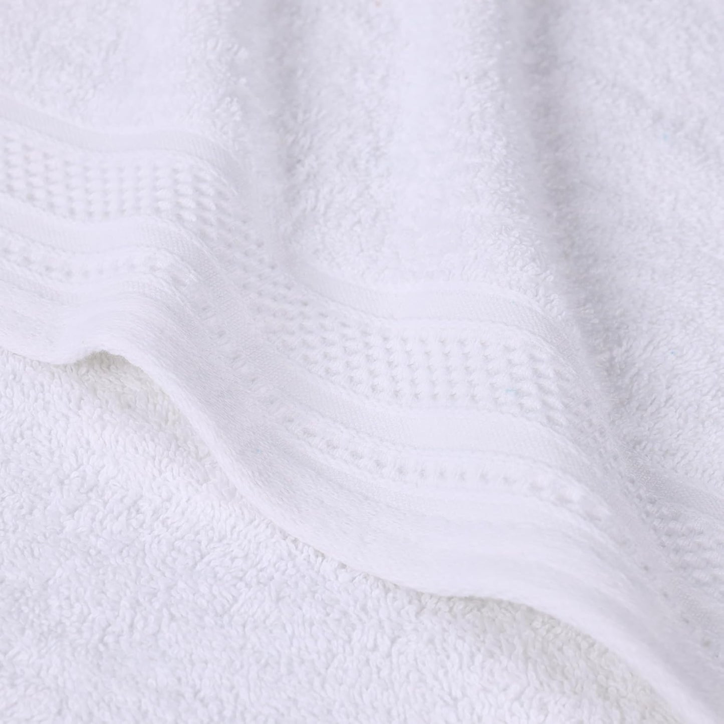 Superior Honeycomb 100% Cotton 500 GSM 12 Piece Bath Towel Set, 6 Washcloths, 4 Hand, 2 Bath Towels, Ideal for