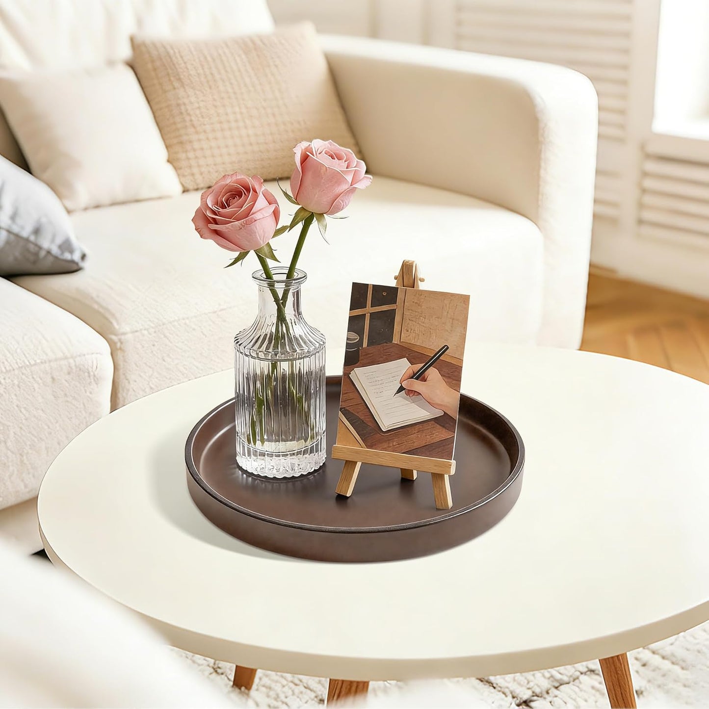 Candles / Bathroom and Vanity Tray / 9 / Brown / Set of 2