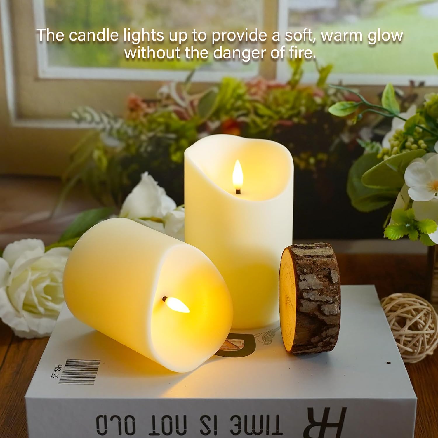 Eebuss Flameless Candles with Remote Timer, Battery Operated Realistic Flickering LED Candles, 9 Packs Fake Candles for