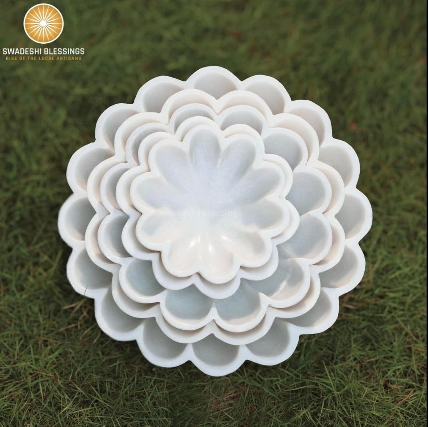 Ruffle Scalloped Fluted Key/Fruit Ring Dish / 6 Inches / White