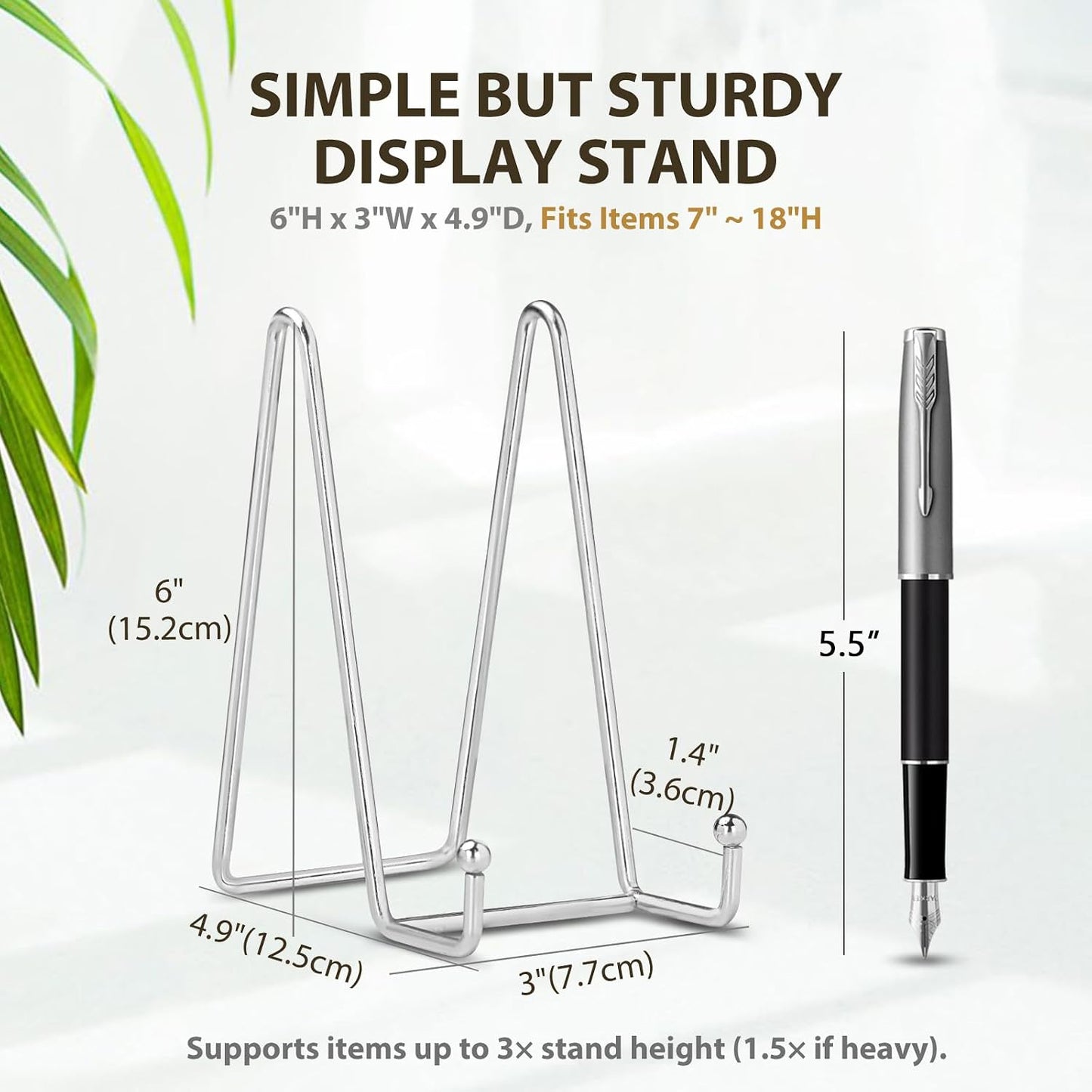 Plate Stands for Display / 6 Inch / Set of 4