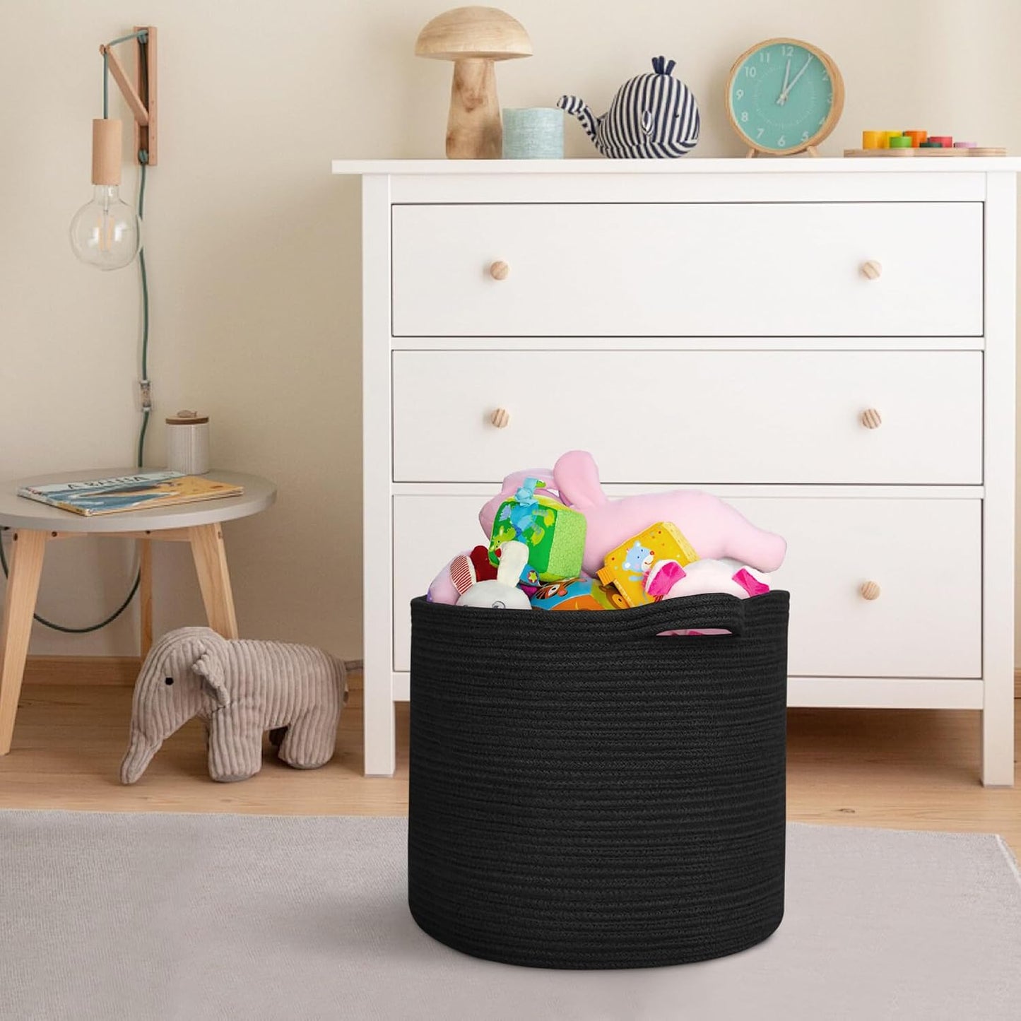 Large Storage Basket / Black / 16 x 14