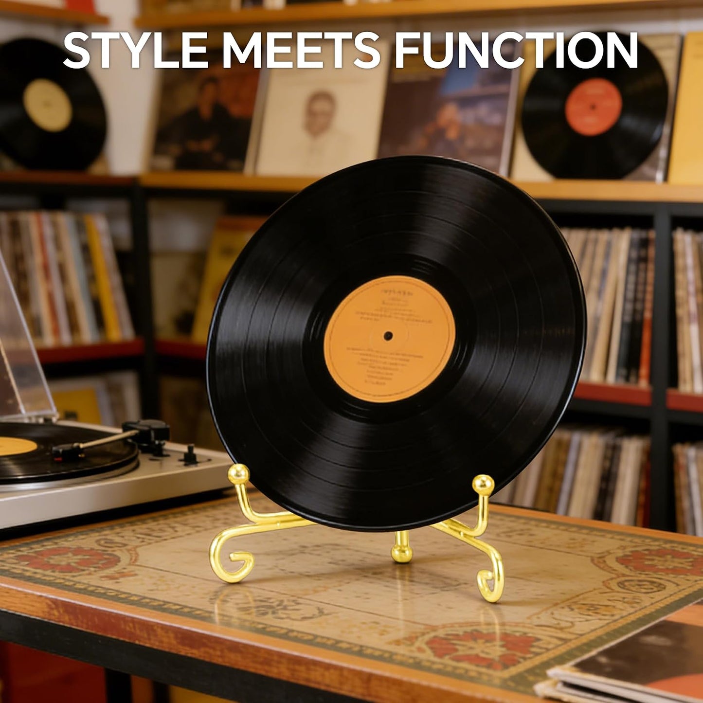 Metal Picture Stand / Gold / 8 Inch / Set of 2
