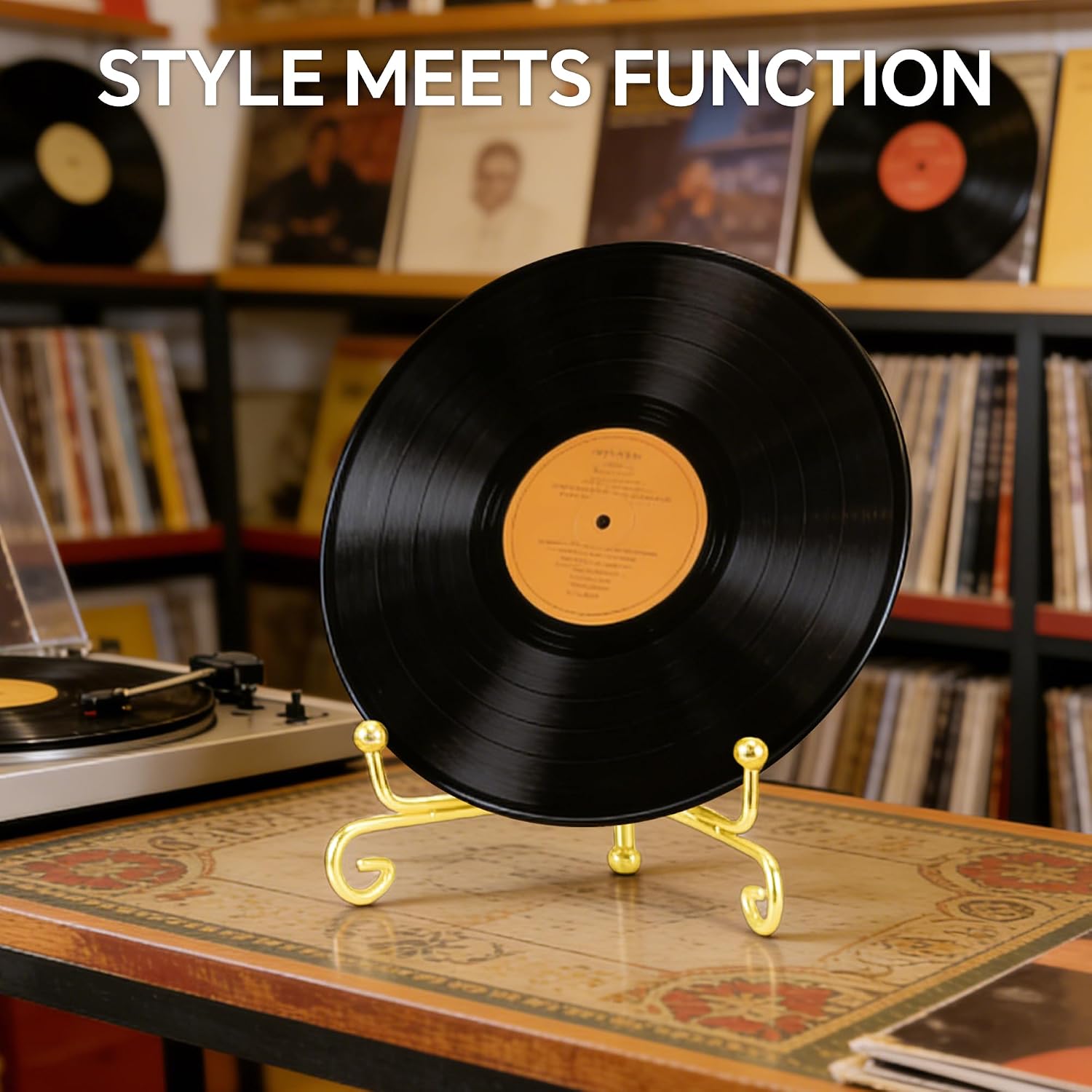 Metal Picture Stand / Gold / 8 Inch / Set of 2