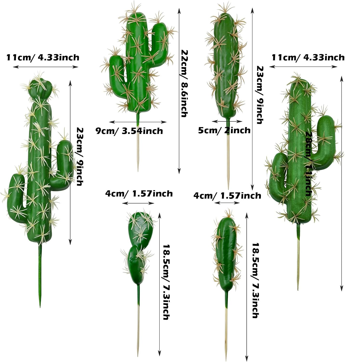 Faux Fake Succulents Artificial Cactus Decor Artificial Succulent Plants Faux / Color 5 / Set of 6