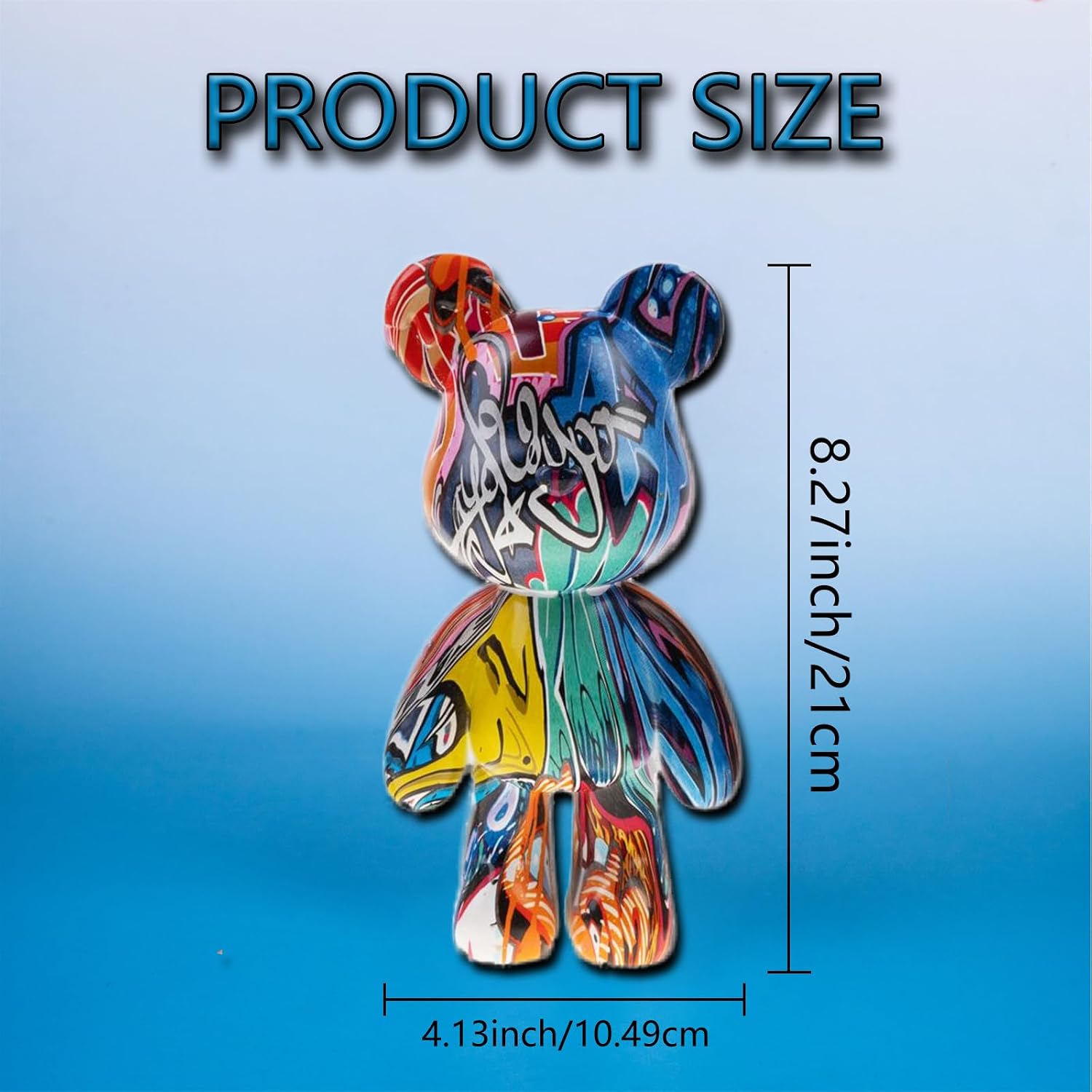 Bear Statue Resin Animal Sculpture / Graffiti