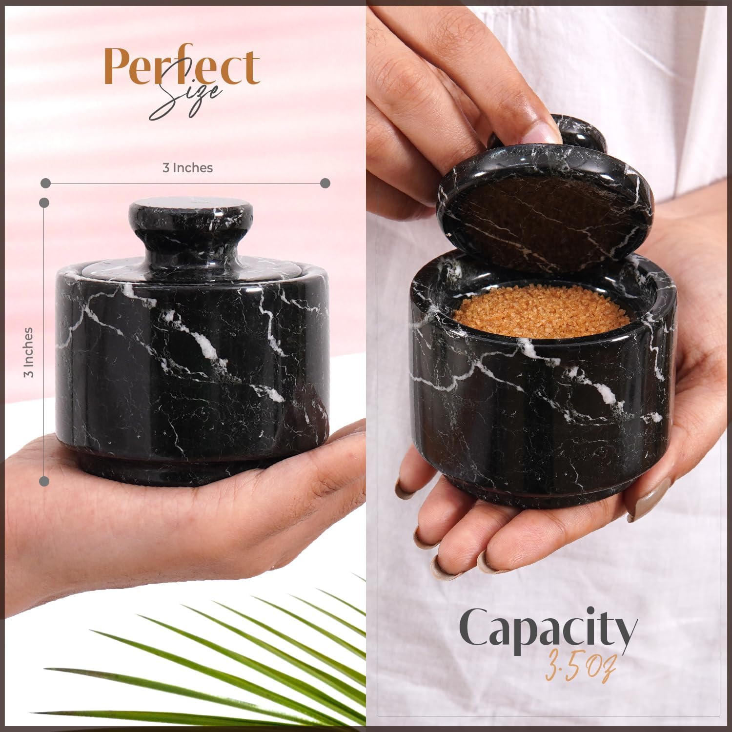 Seasoning Salt Containers / Black Zebra