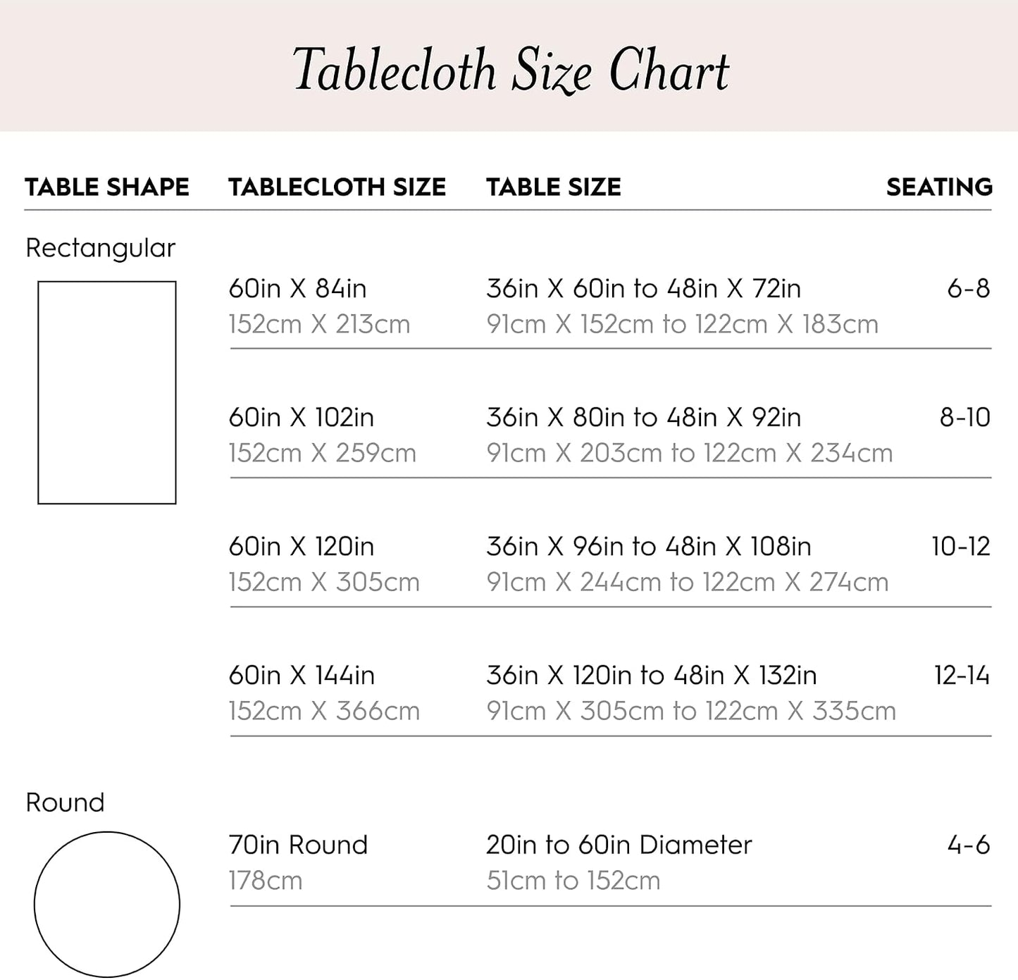 Laura Ashley Dothan Linen Blend Tablecloth, 60" x 84", Taupe | Combines the luxurious feel and beauty of natural linen