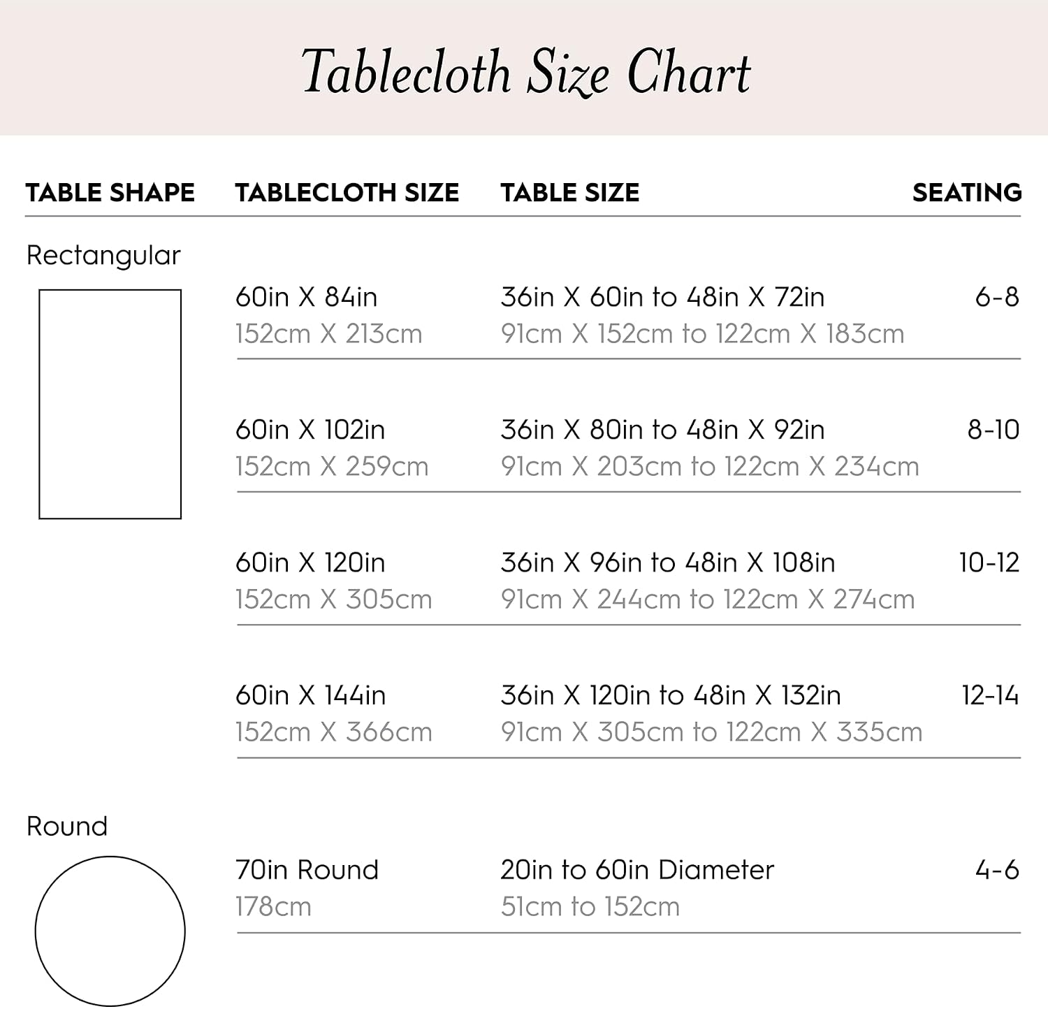 Laura Ashley Dothan Linen Blend Tablecloth, 60" x 84", Taupe | Combines the luxurious feel and beauty of natural linen
