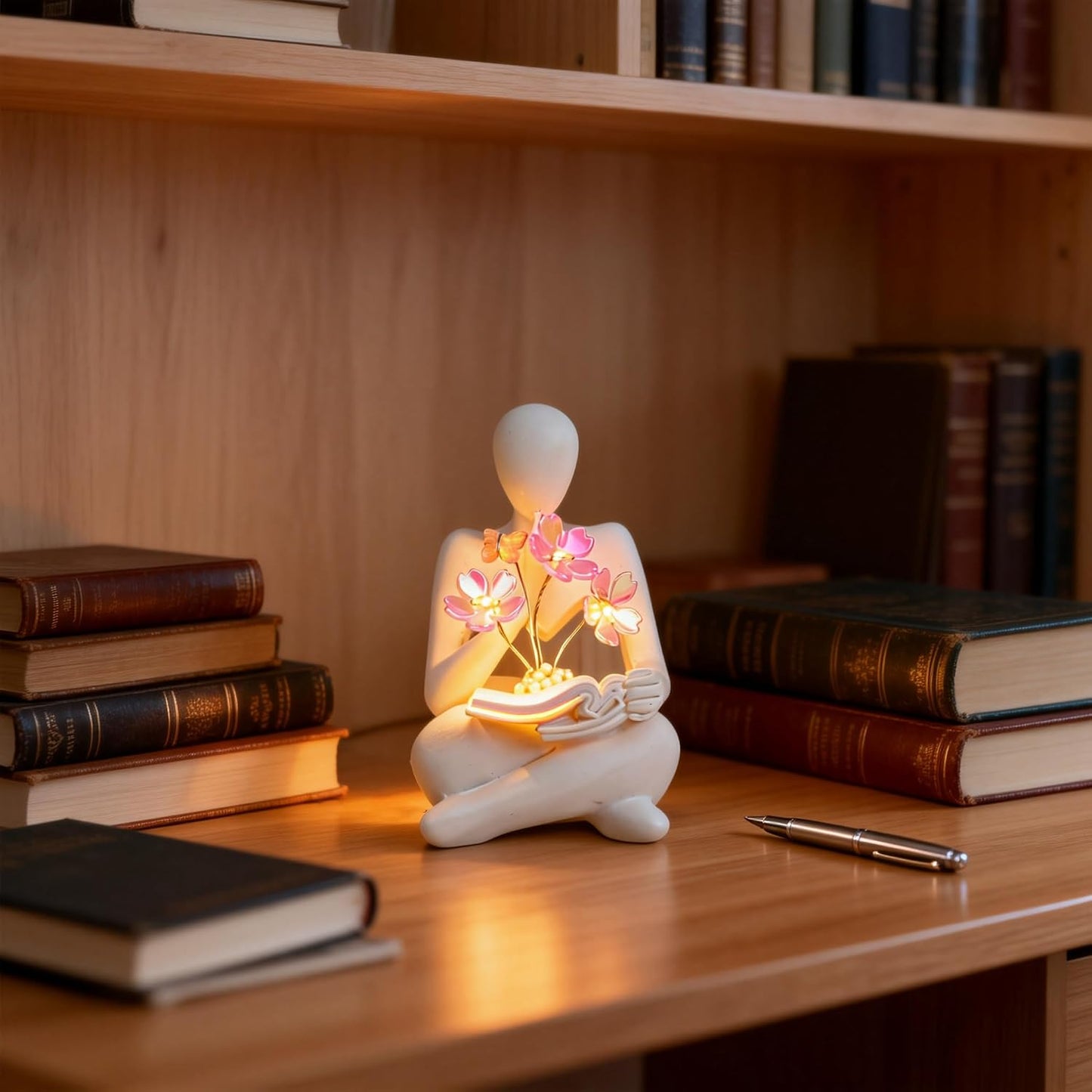Battery Powered Night Light & Modern Adornos para Sala