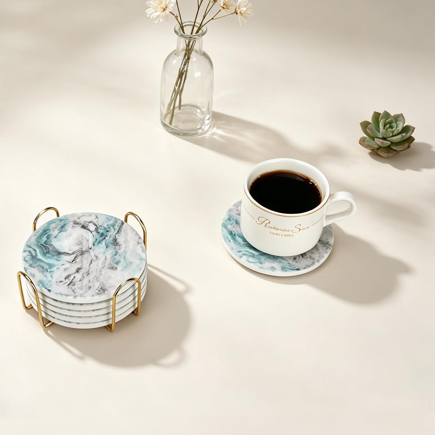 Holders / Coasters / Blue-02 / Set of 6