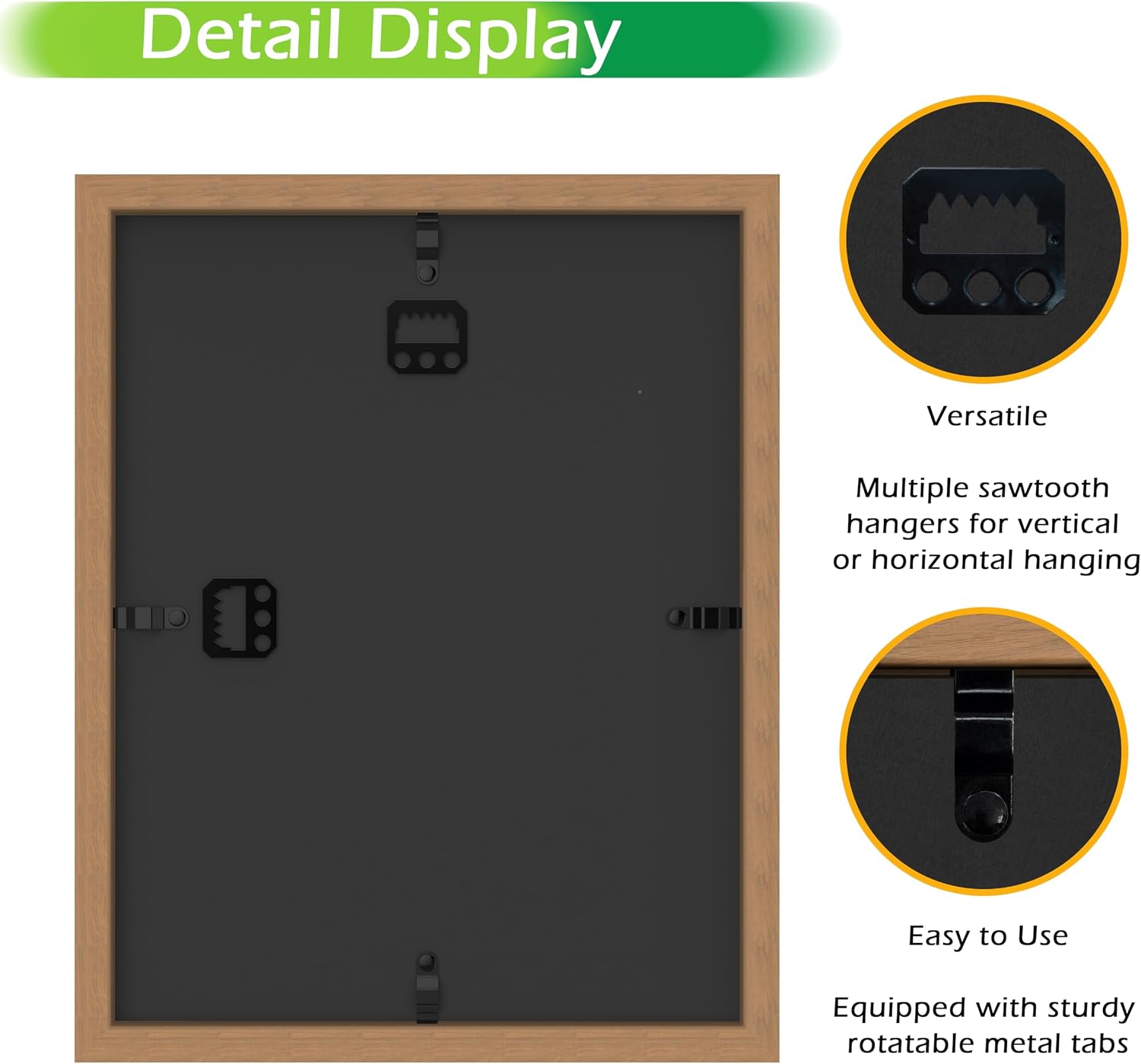 FrameWorks 8.5” x 11” Golden Oak Wooden Shadow Box Frame – Display Case with Soft Felt Back, Memory Box with Tempered