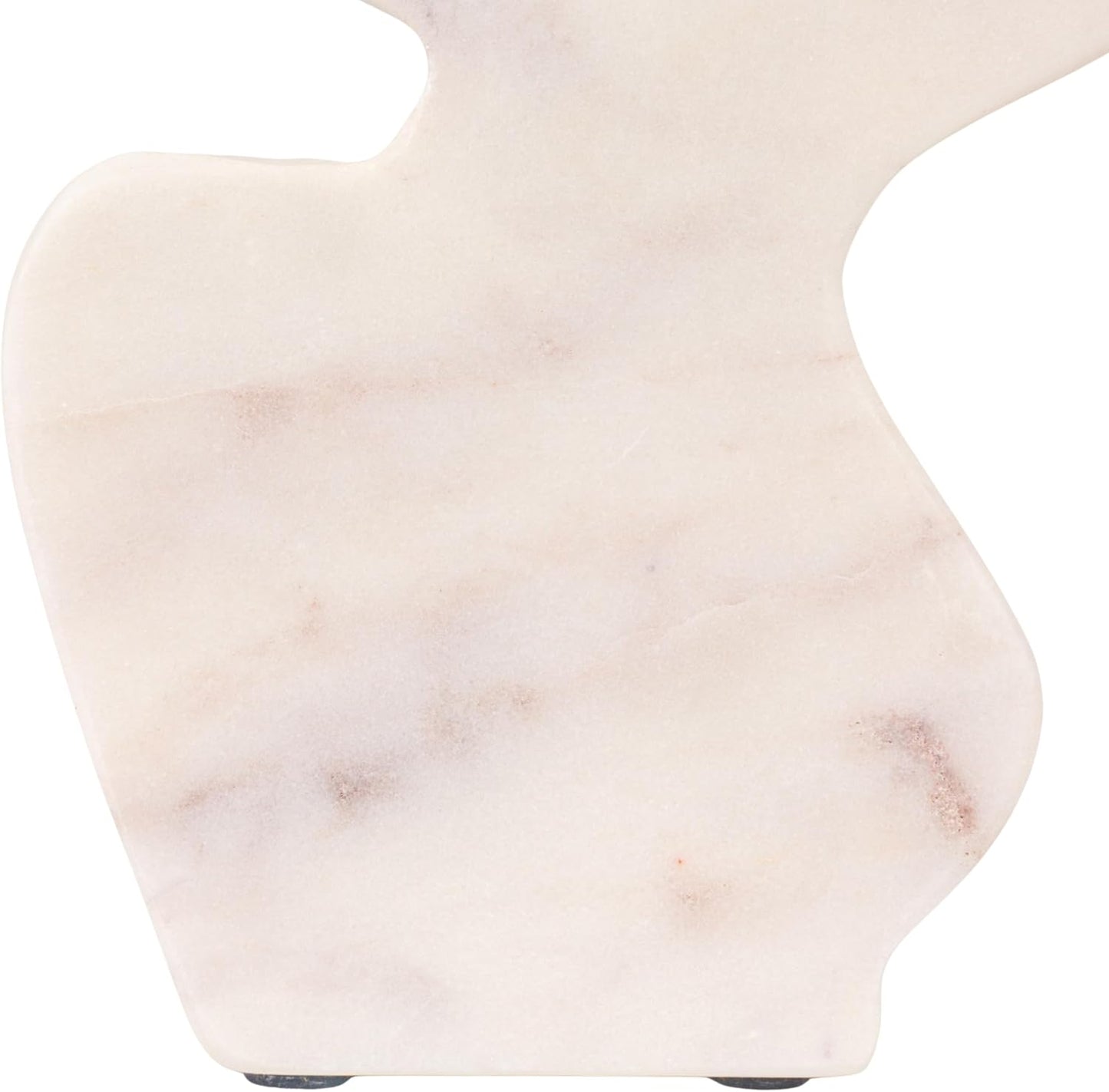 Decorative Abstract Marble Sculptures / White / Set of 2