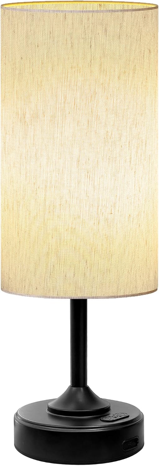 Battery Operated Lamp, Dimmable, Ambient Light, 2700K, Timer, Touch Control, Portable, LED, Wireless, Rechargeable
