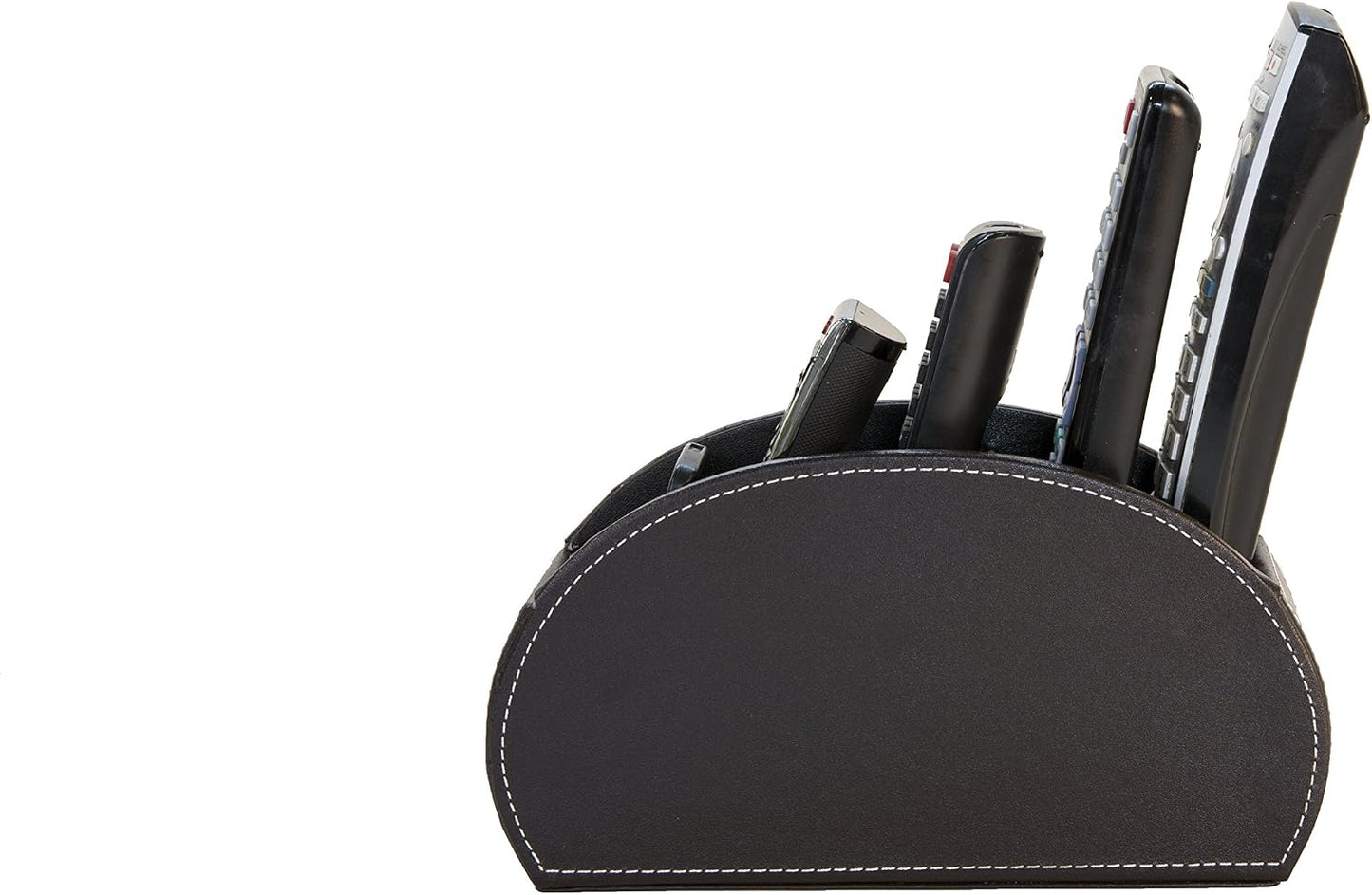 Osco Faux Leather 5 Part Remote Organiser - Brown, BPURO1