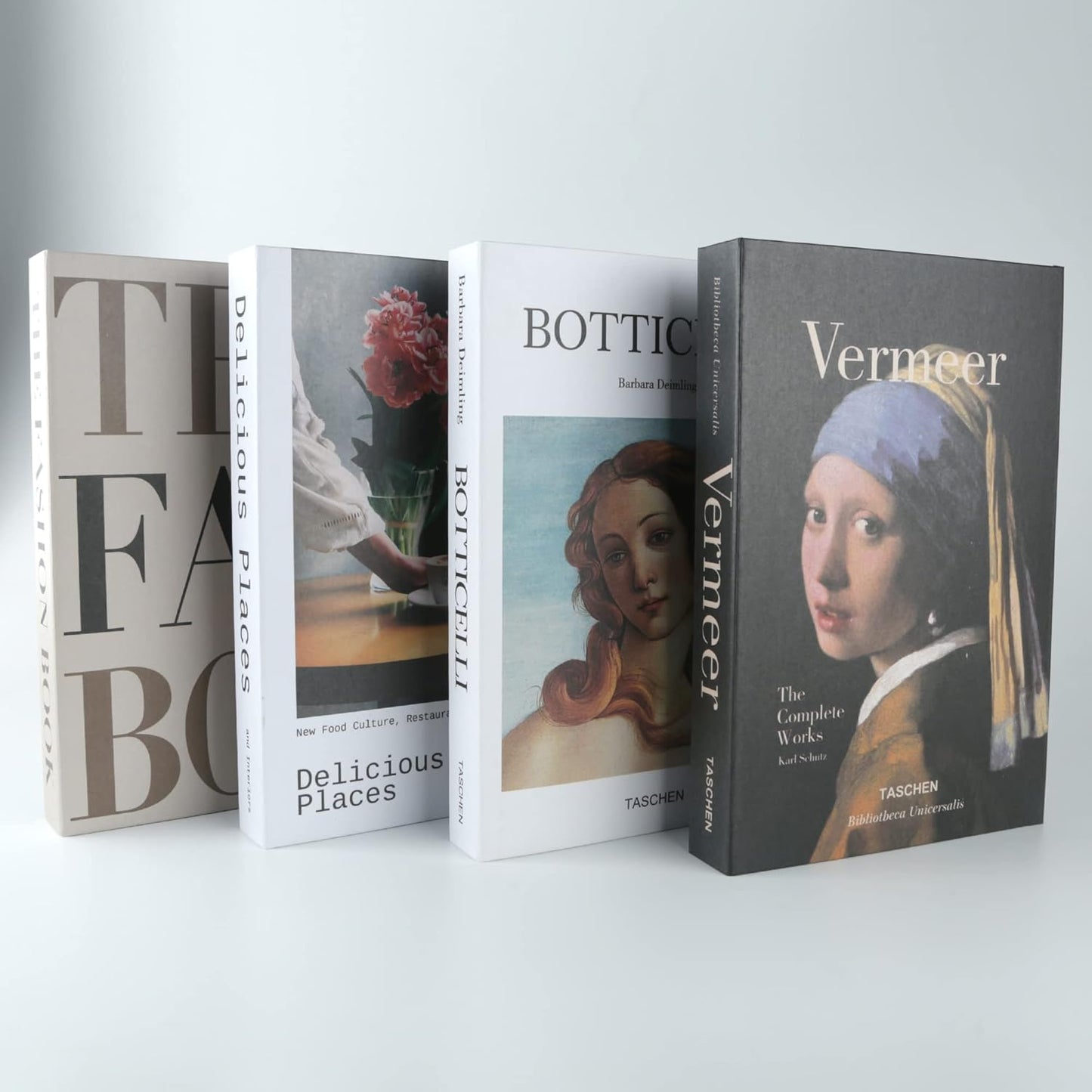 Folding Decorative Books / Black and White / Set of 4