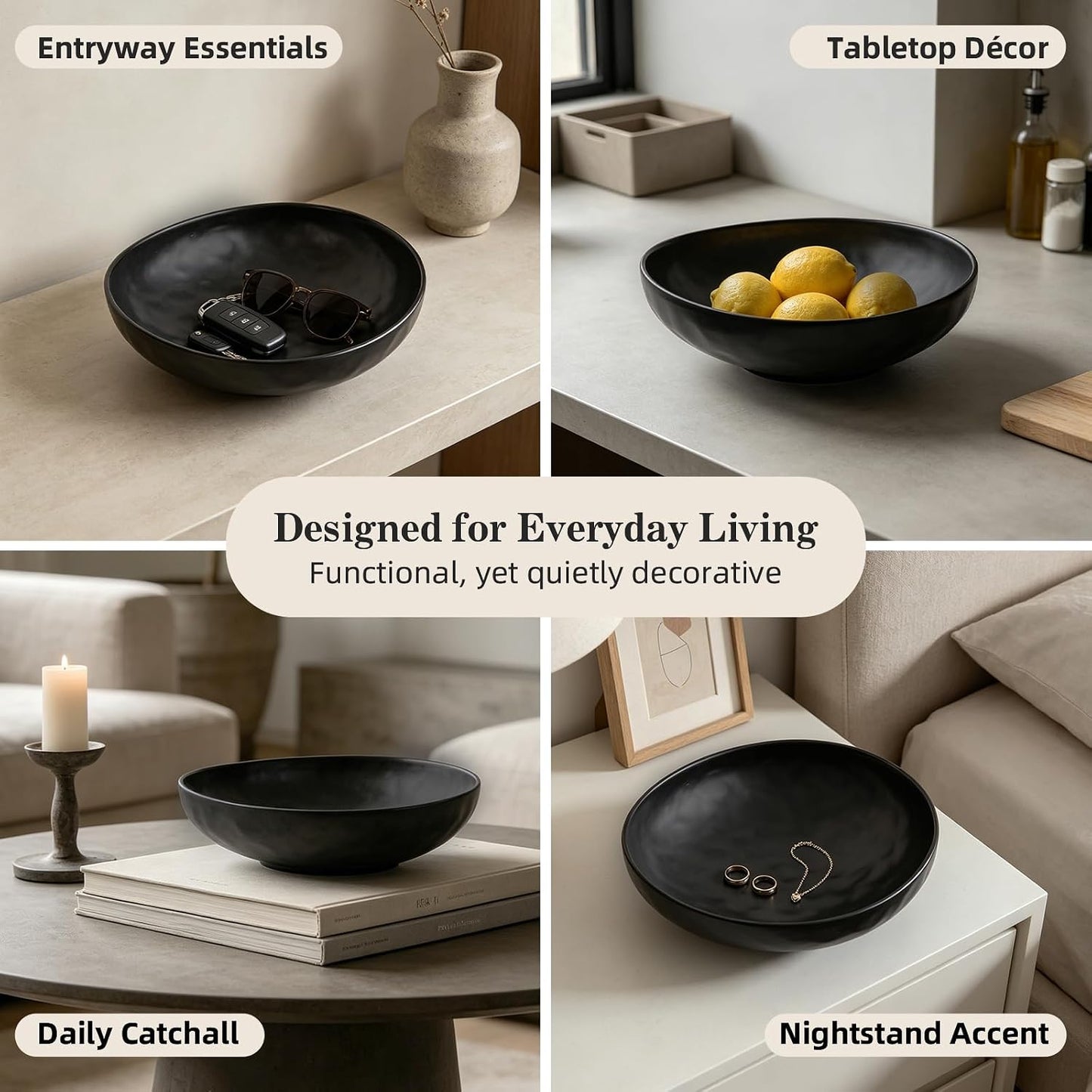 Subtle Hammered Texture / Black