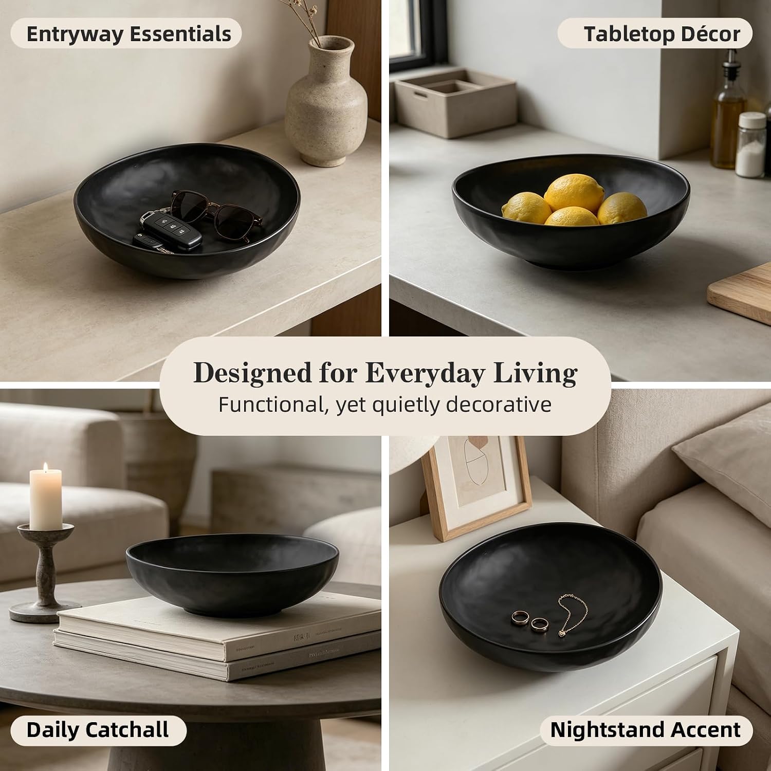 Subtle Hammered Texture / Black