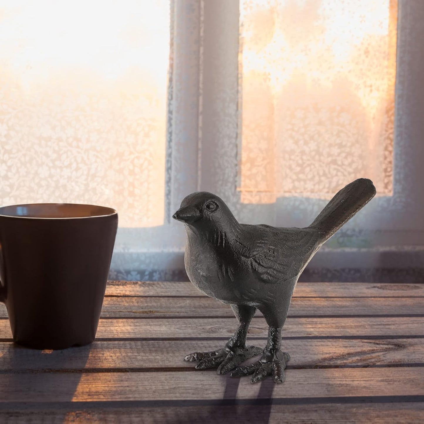 Cast Iron Bird Figurine