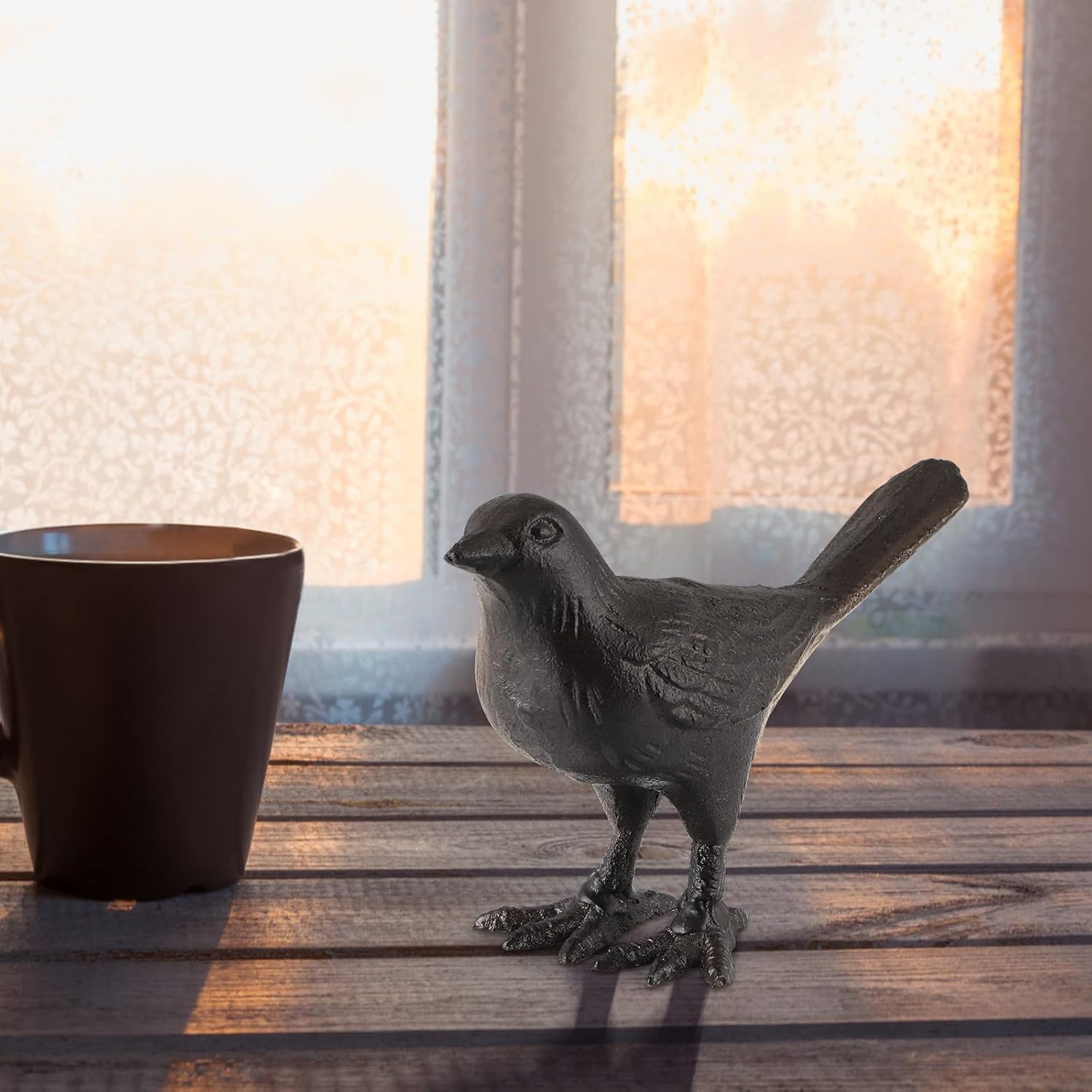 Cast Iron Bird Figurine