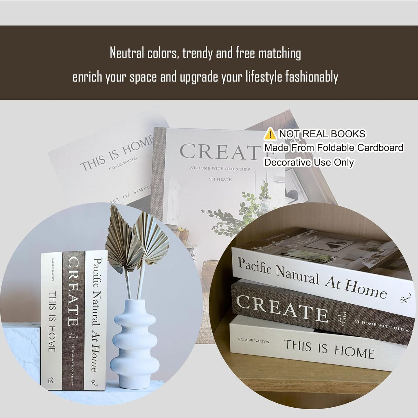 Faux Decorative Books / This Is Home
