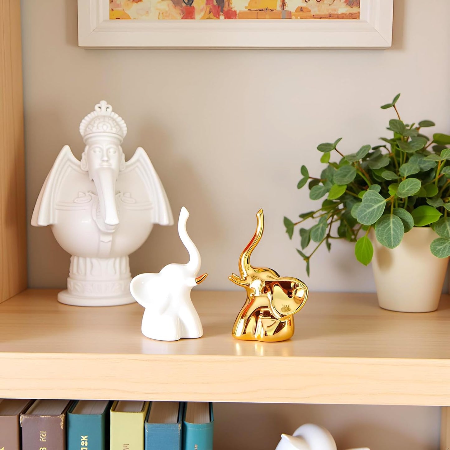 Home Decor Elephant Statues / Gold