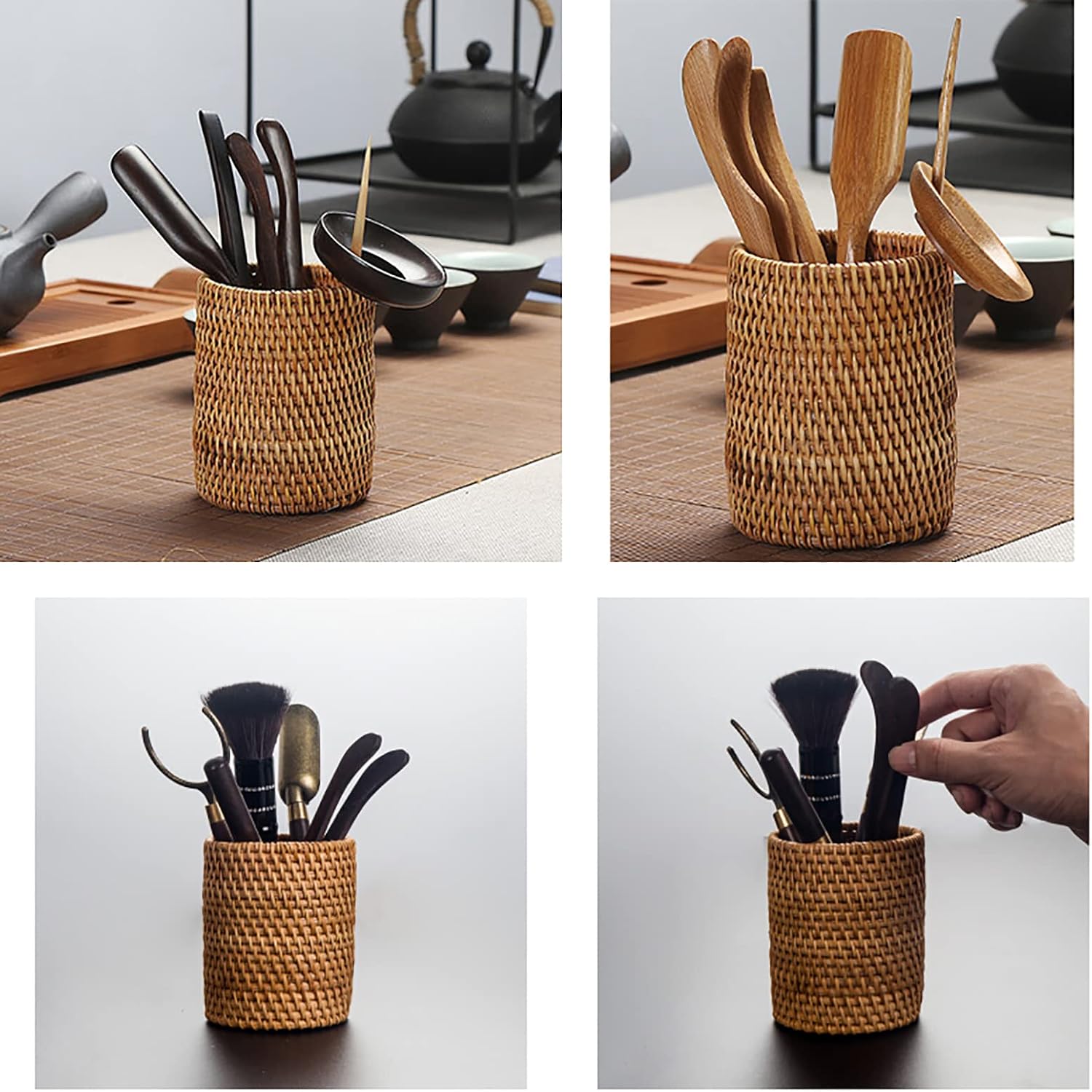 Rattan Pencil Holder / Set of 2