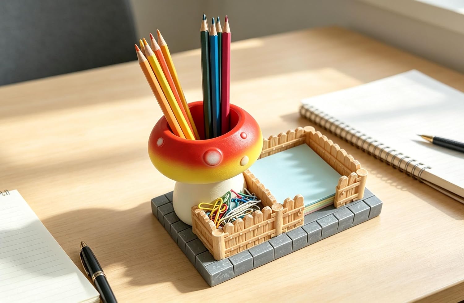 Sticky Note Paperclip Holder