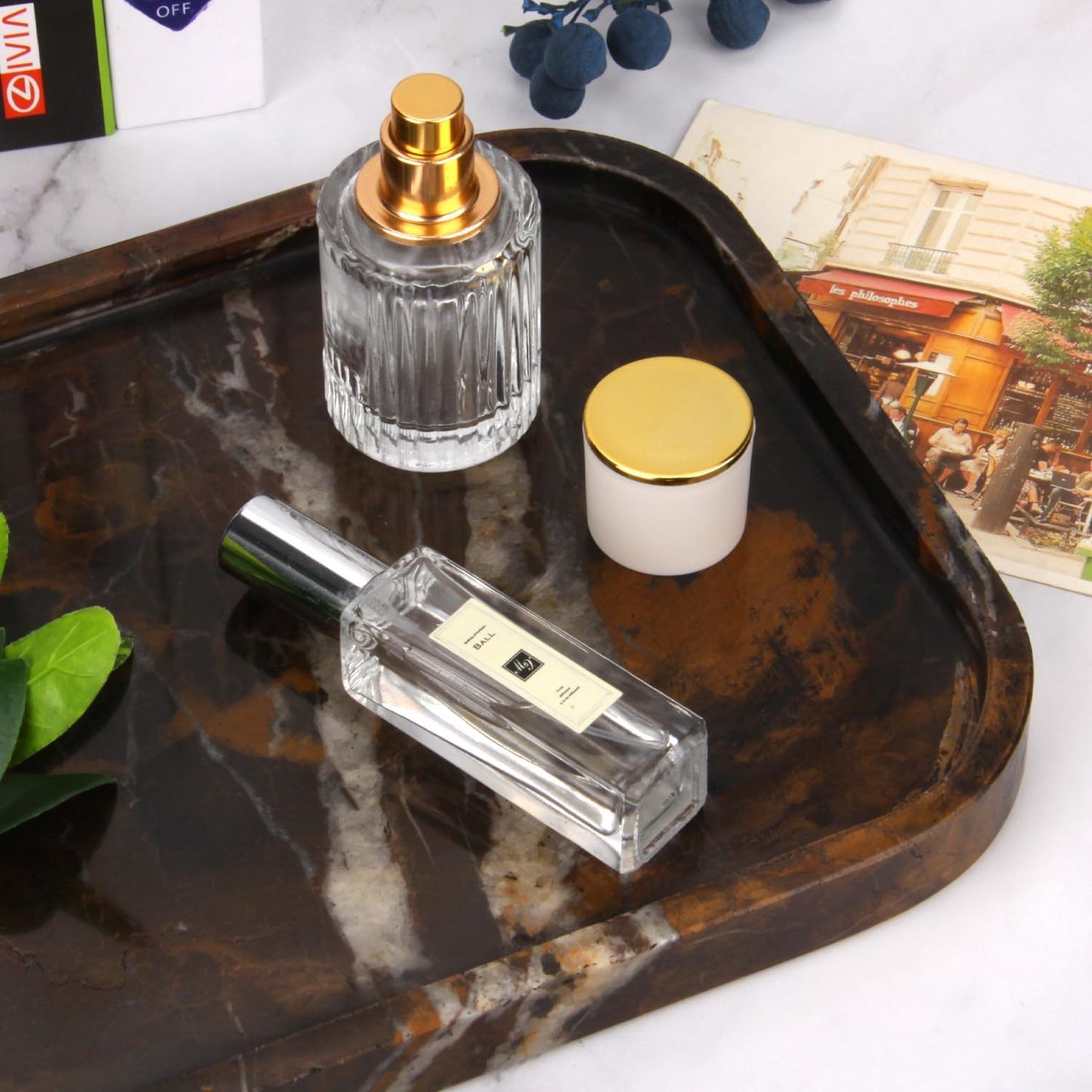 Marble Bathroom Vanity Tray / Natural