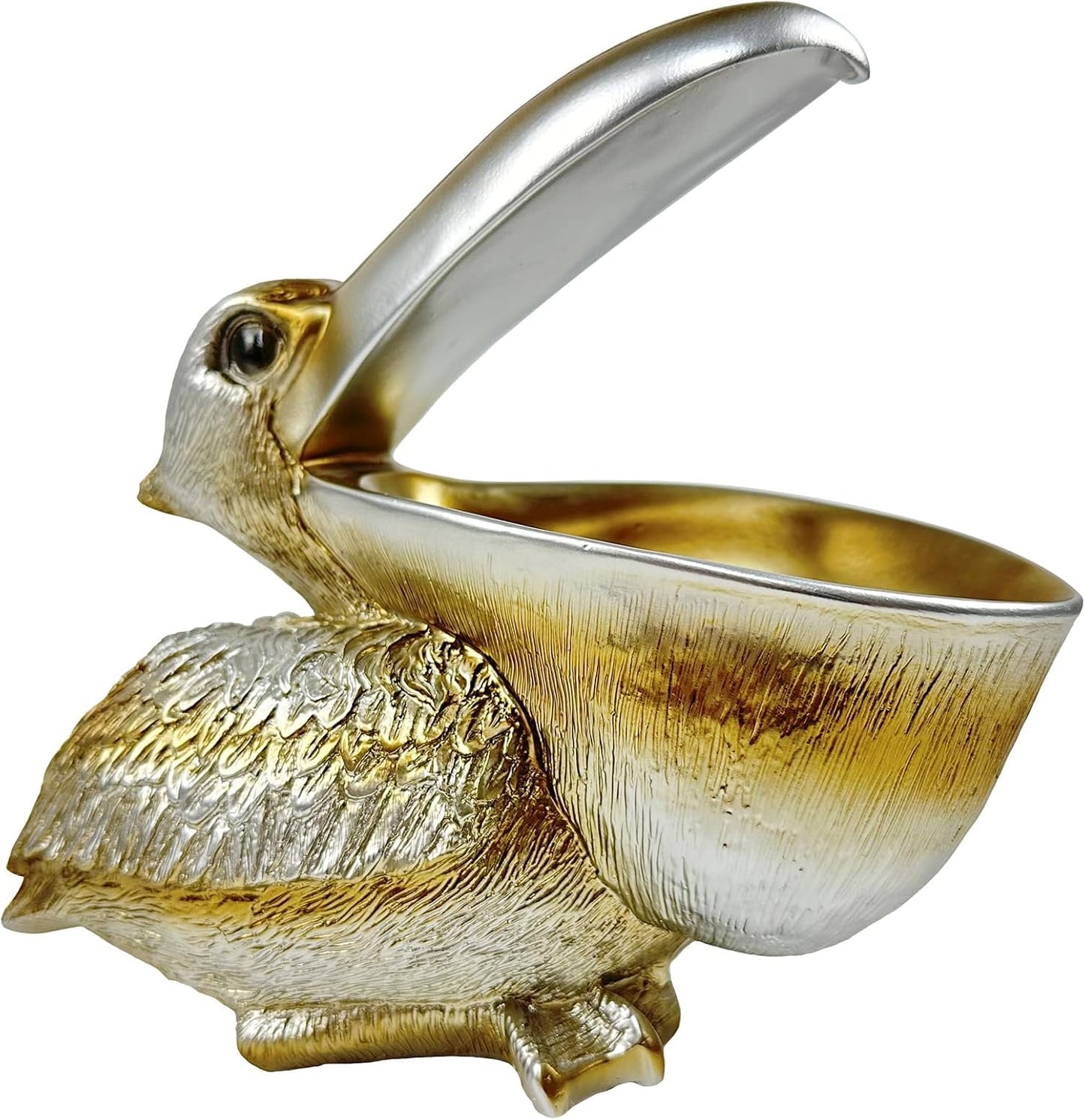 Creative Resin Statues Pelican Birds Statues Toucan Figurines Entrance Decor Ornament Candy / Silver