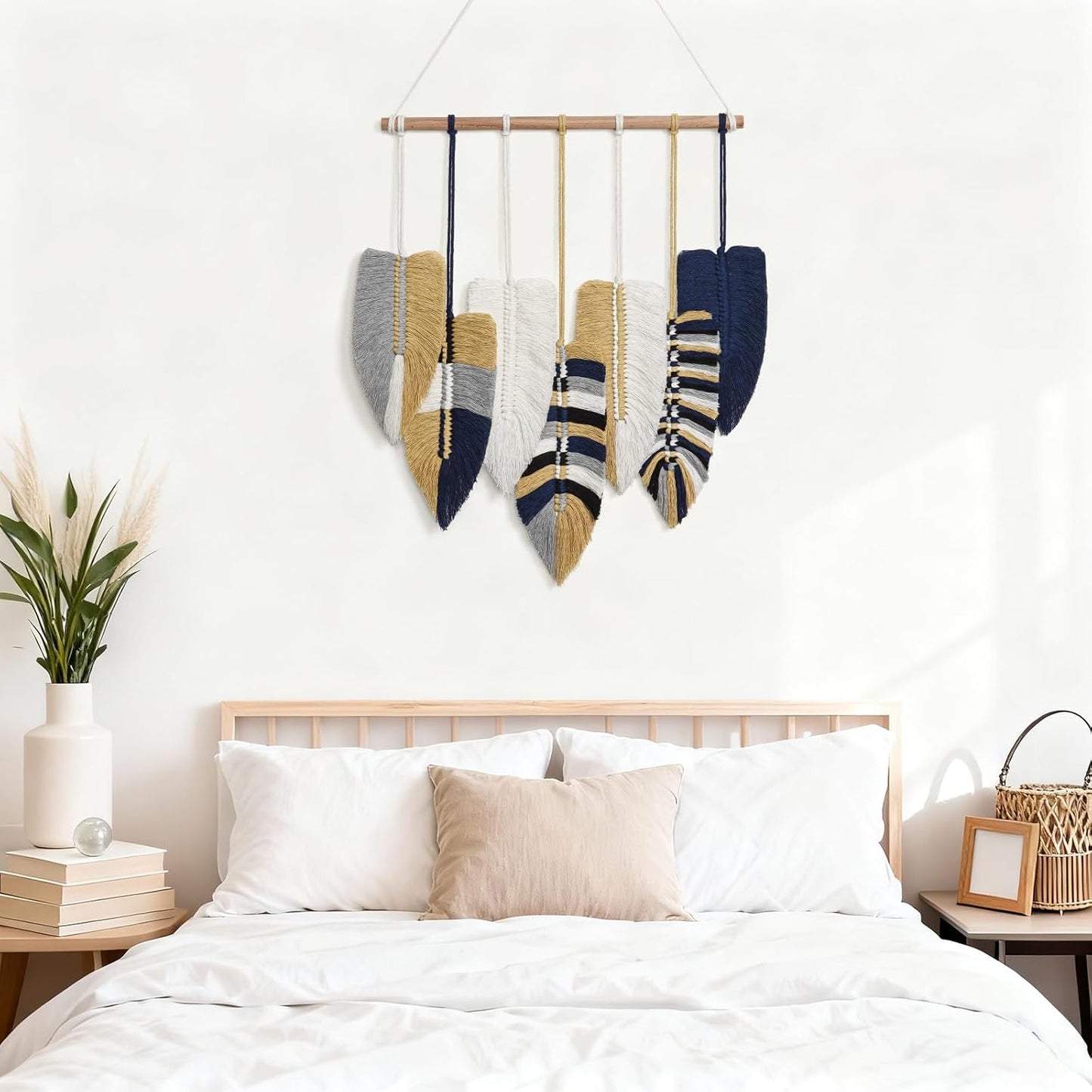 Boho Wall Decor / Blue Yellow