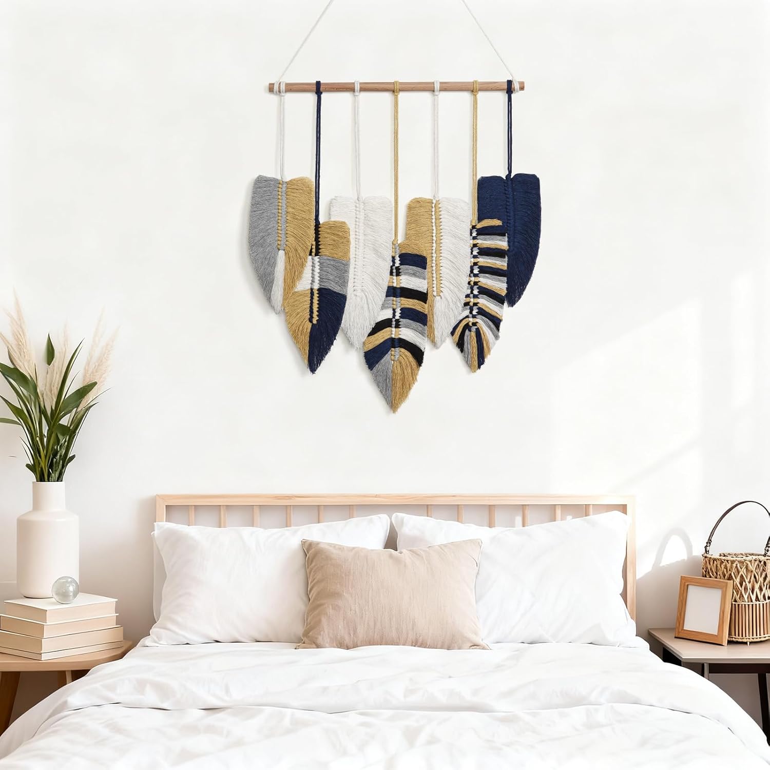Boho Wall Decor / Blue Yellow