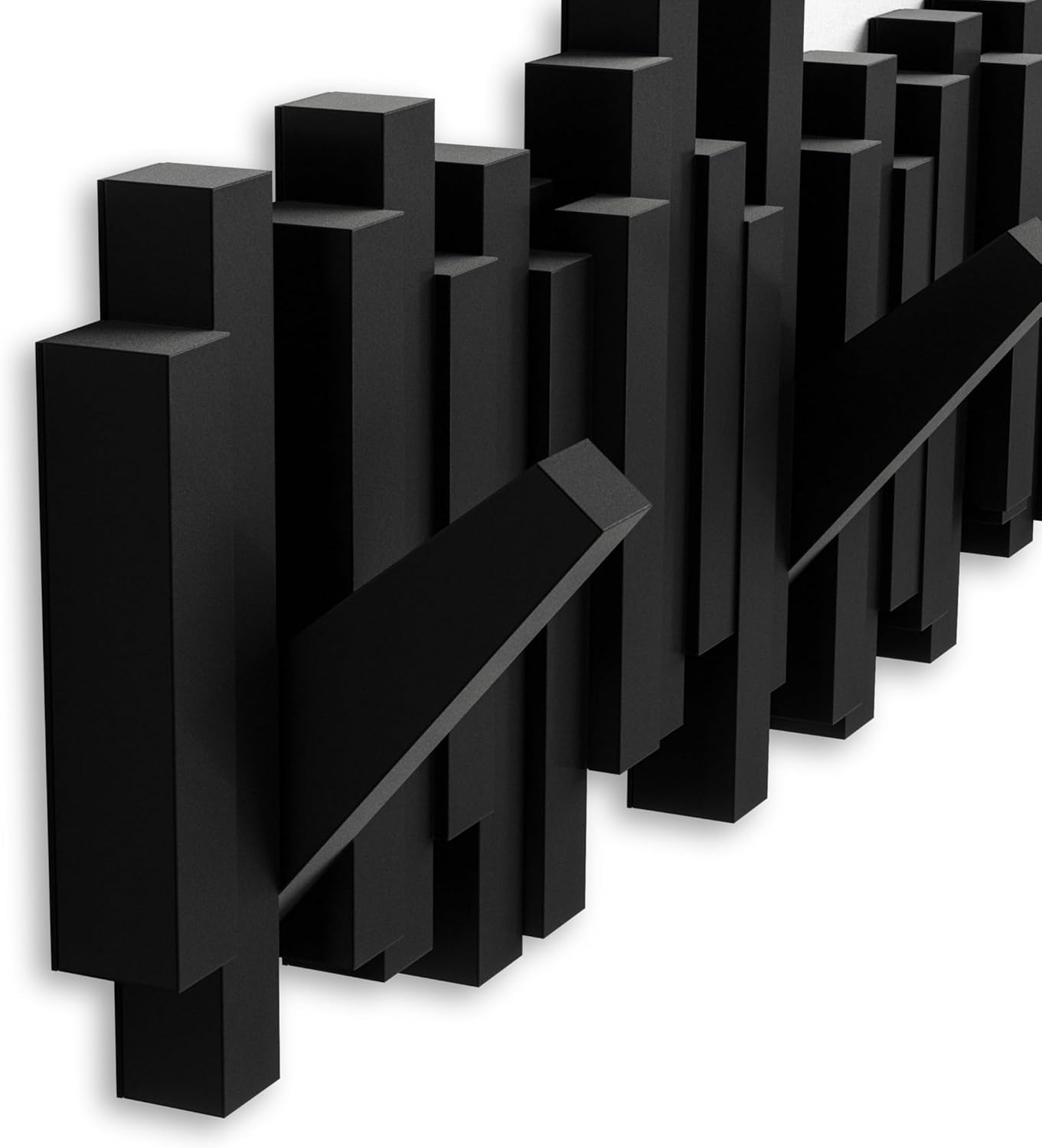 Space-Saving Storage Organizer / Black / 5-hook
