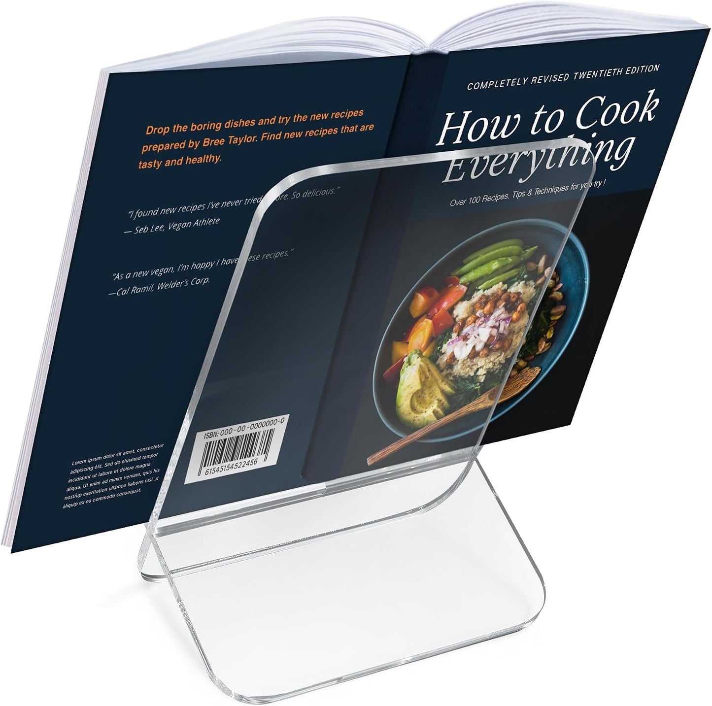 Acrylic Stands for Display / Book Stand / 9 x 13 / Clear