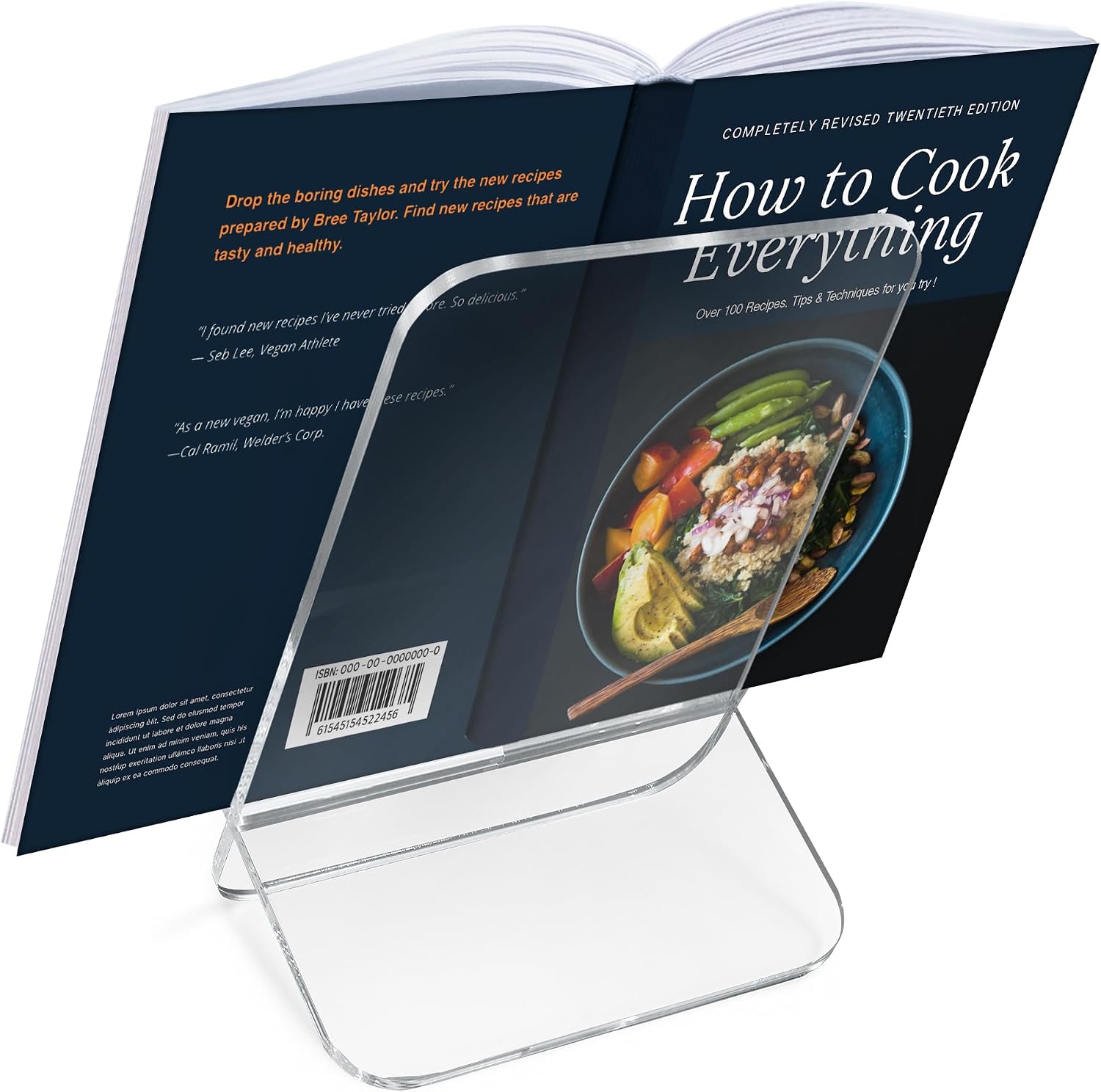 Acrylic Stands for Display / Book Stand / 9 x 13 / Clear