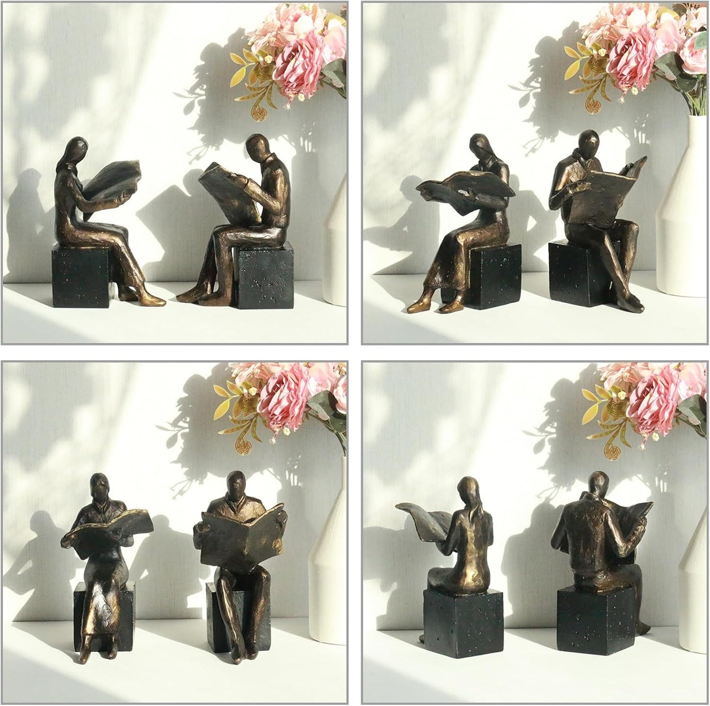 Decorative Bookends / Heavy Duty Book Holder Non-Slip / Newspaper Reader