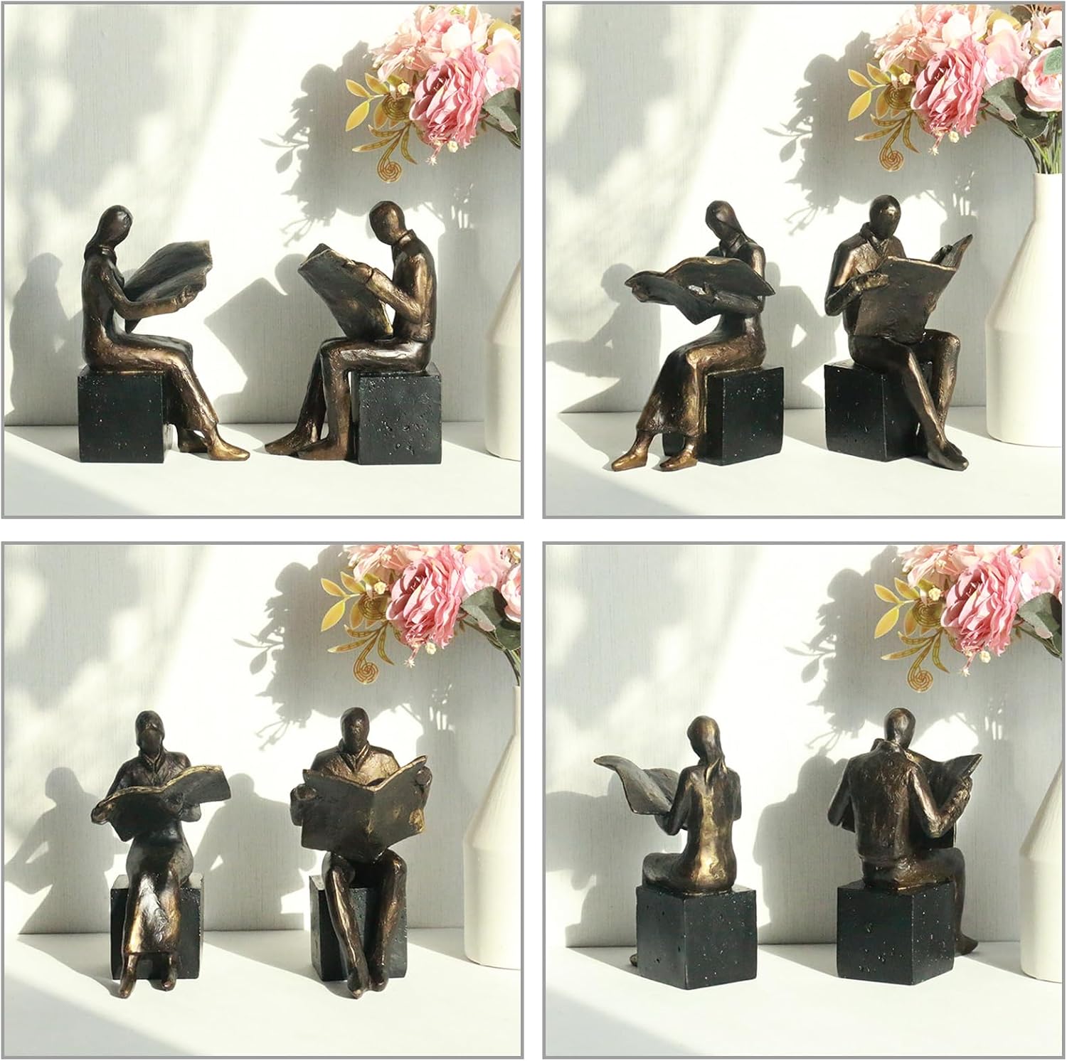 Decorative Bookends / Heavy Duty Book Holder Non-Slip / Newspaper Reader
