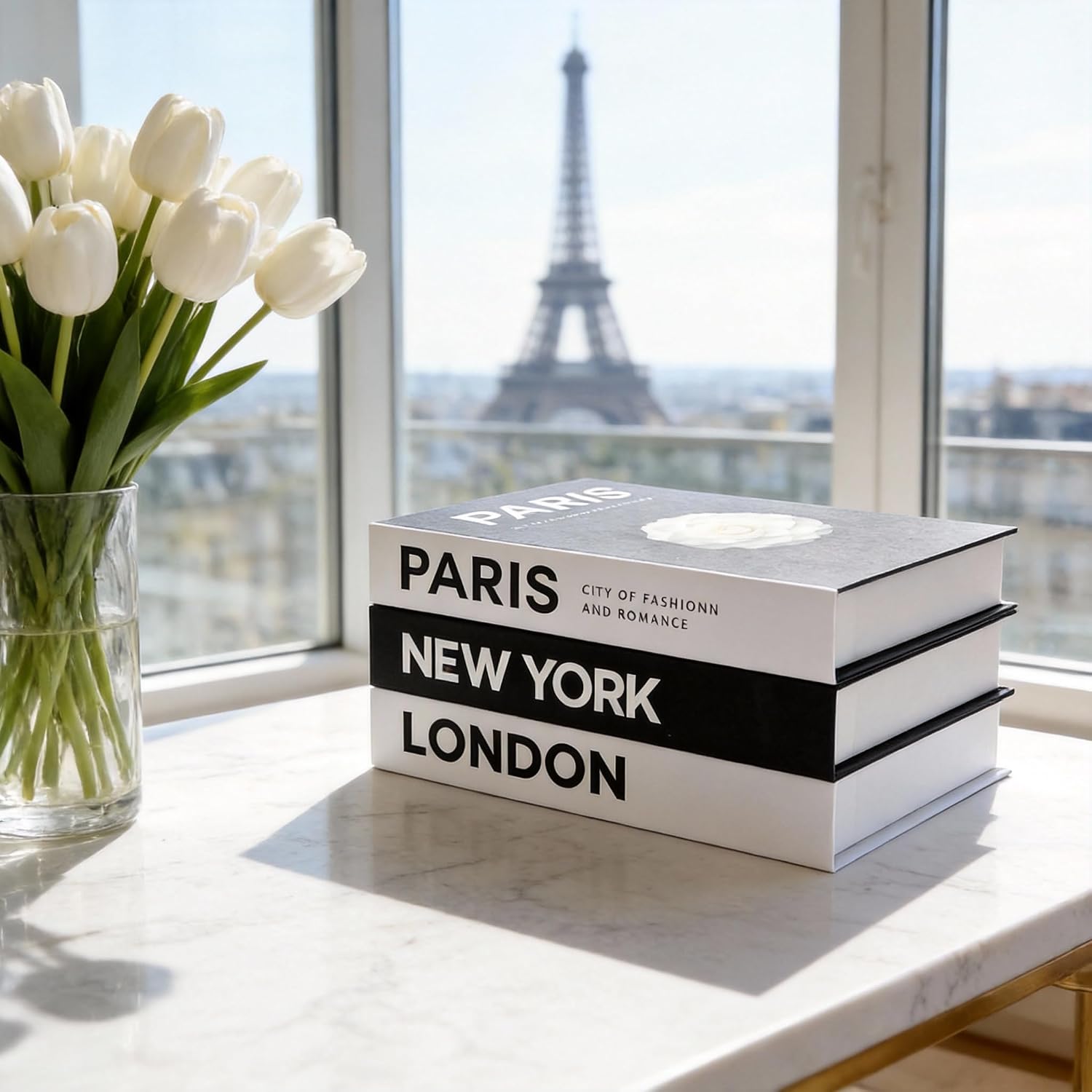 Elegant Faux Books for Decoration / Set of 3