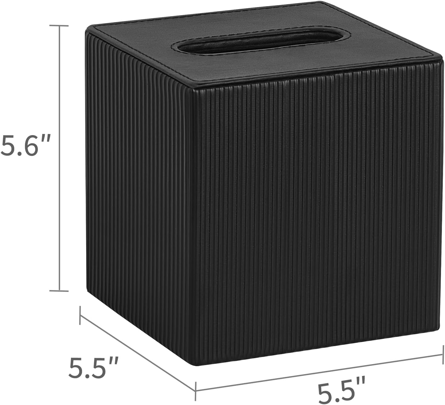 Decorative Facial Cube Organizer / Black