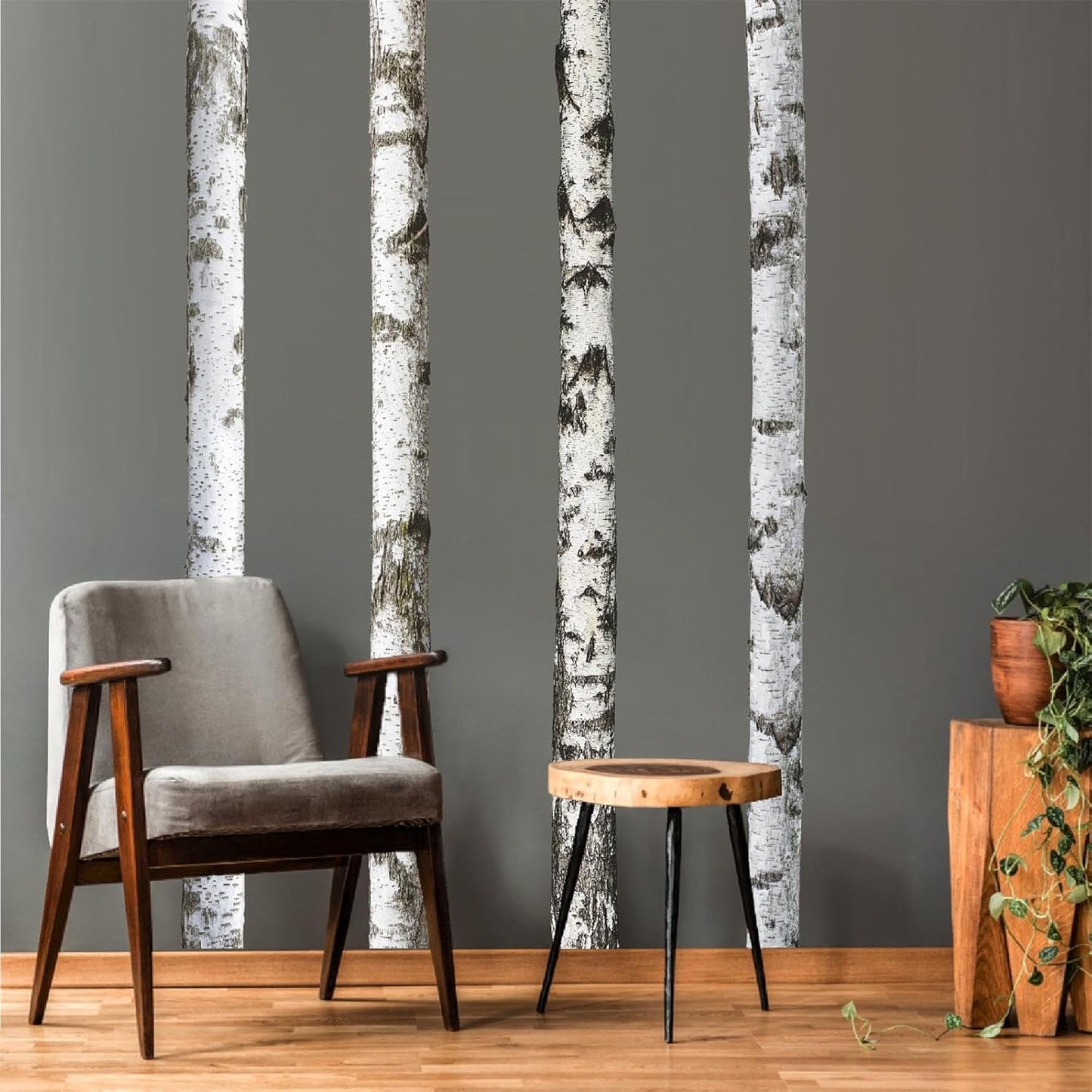 Large Wall Decal Nature Tree Wall Stickers Peel and Stick Large Tree Wall Decals Forest / Birch Tree