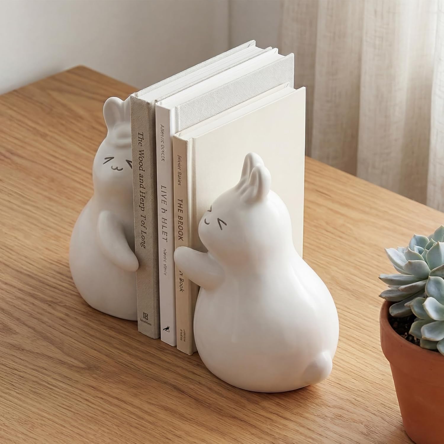 Ceramic Unique Book Holders / White-ceramic-new