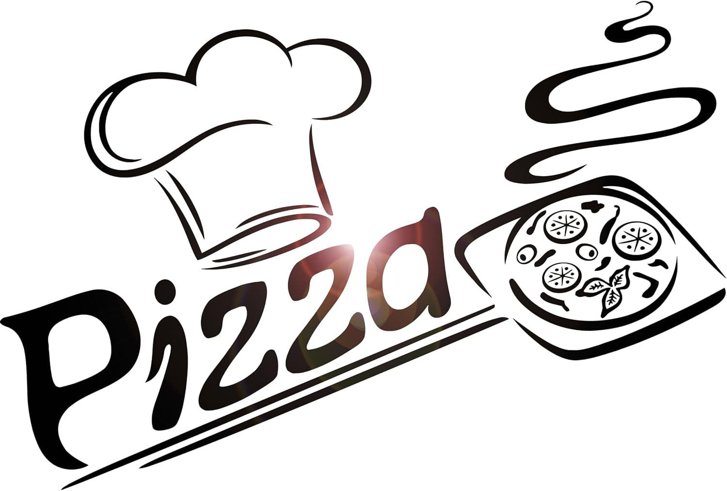 Vinyl Wall Decal Pizza Italian Restaurant Pizzeria Italy Food Kitchen Interior Stickers Mural Large