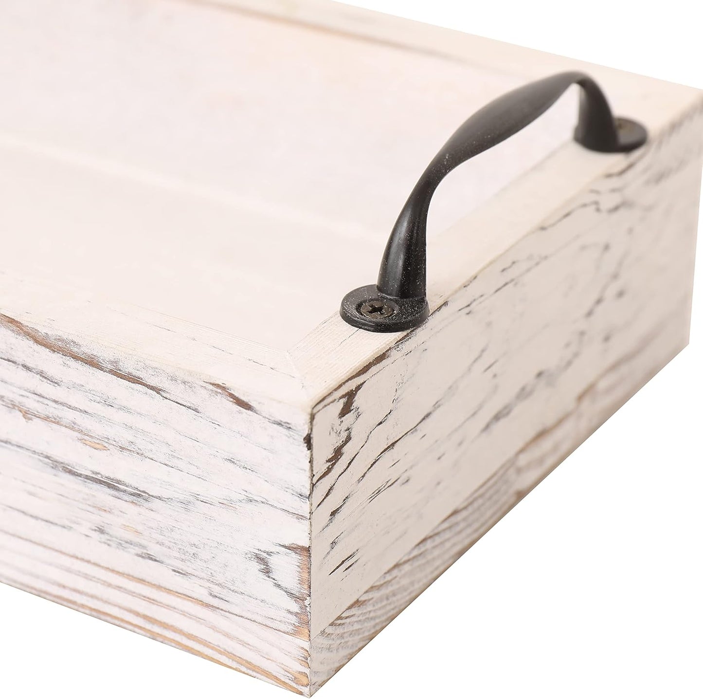 Rustic Wooden Serving Trays Rectangular / 16 Inch