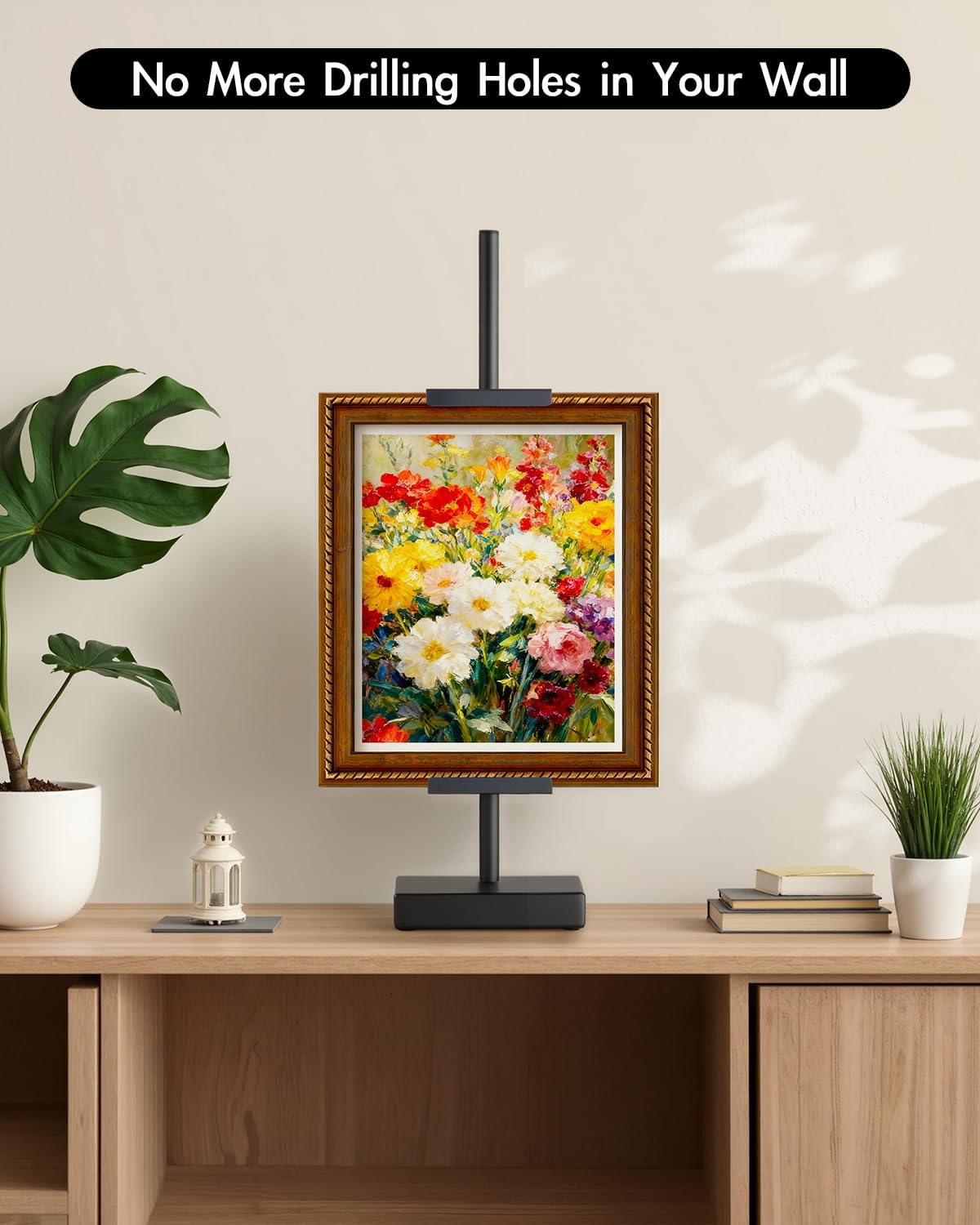 Metal Picture Frame Holder for Artwork / Black