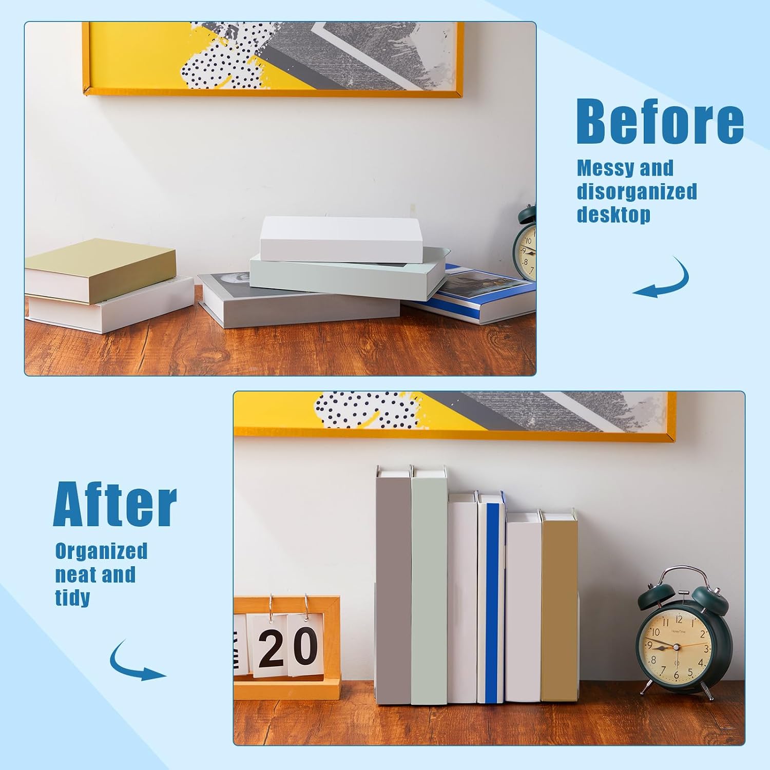 Plastic Book Ends Bulk Acrylic Bookends / Clear / Set of 32