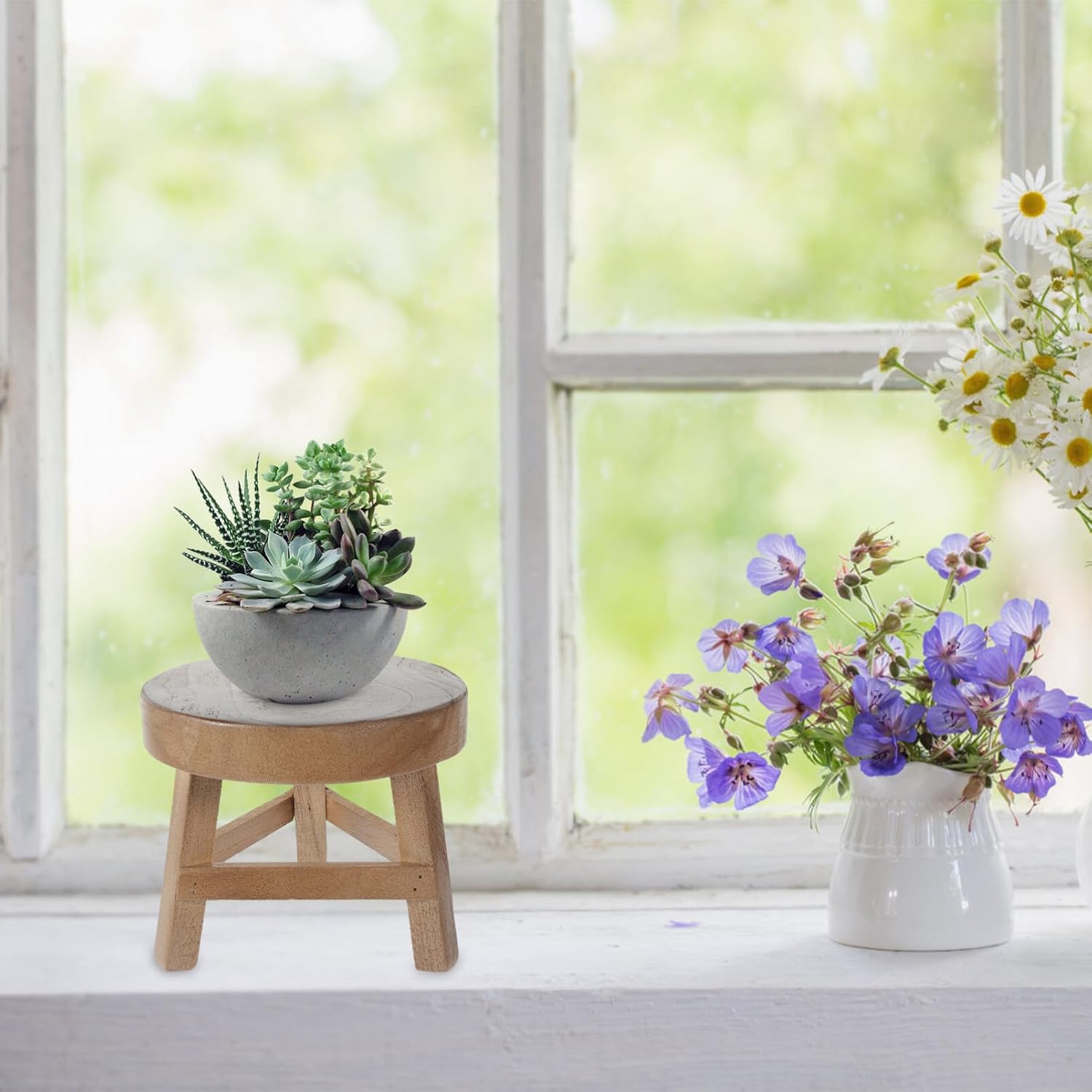 Mini Wooden Stool Display Stand