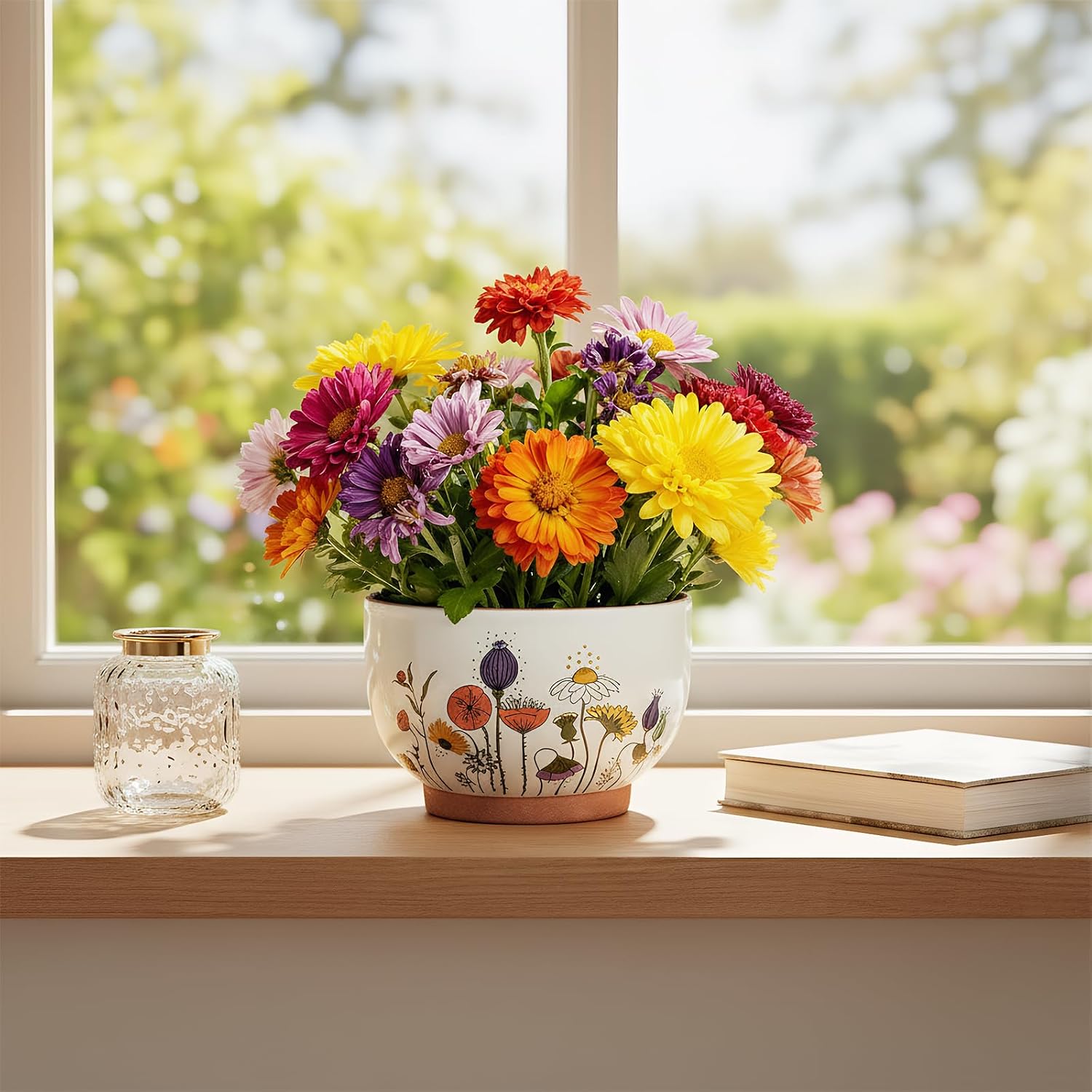 Planters / Flower Pots / 8+6 Inch / French Country / 8 Inch